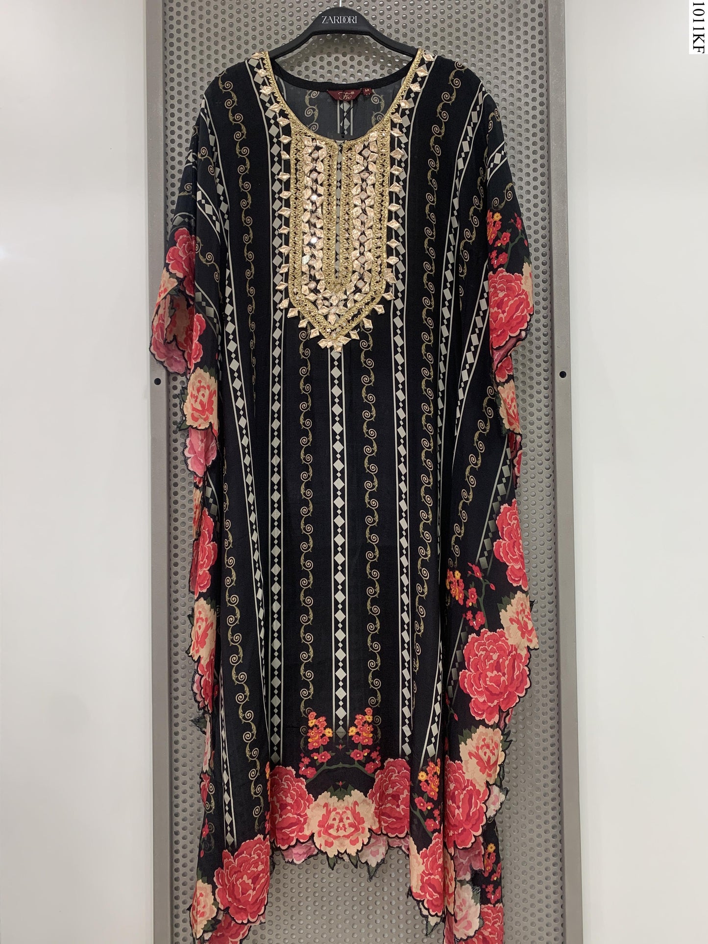 Kaftan Set - K7840 FW BK