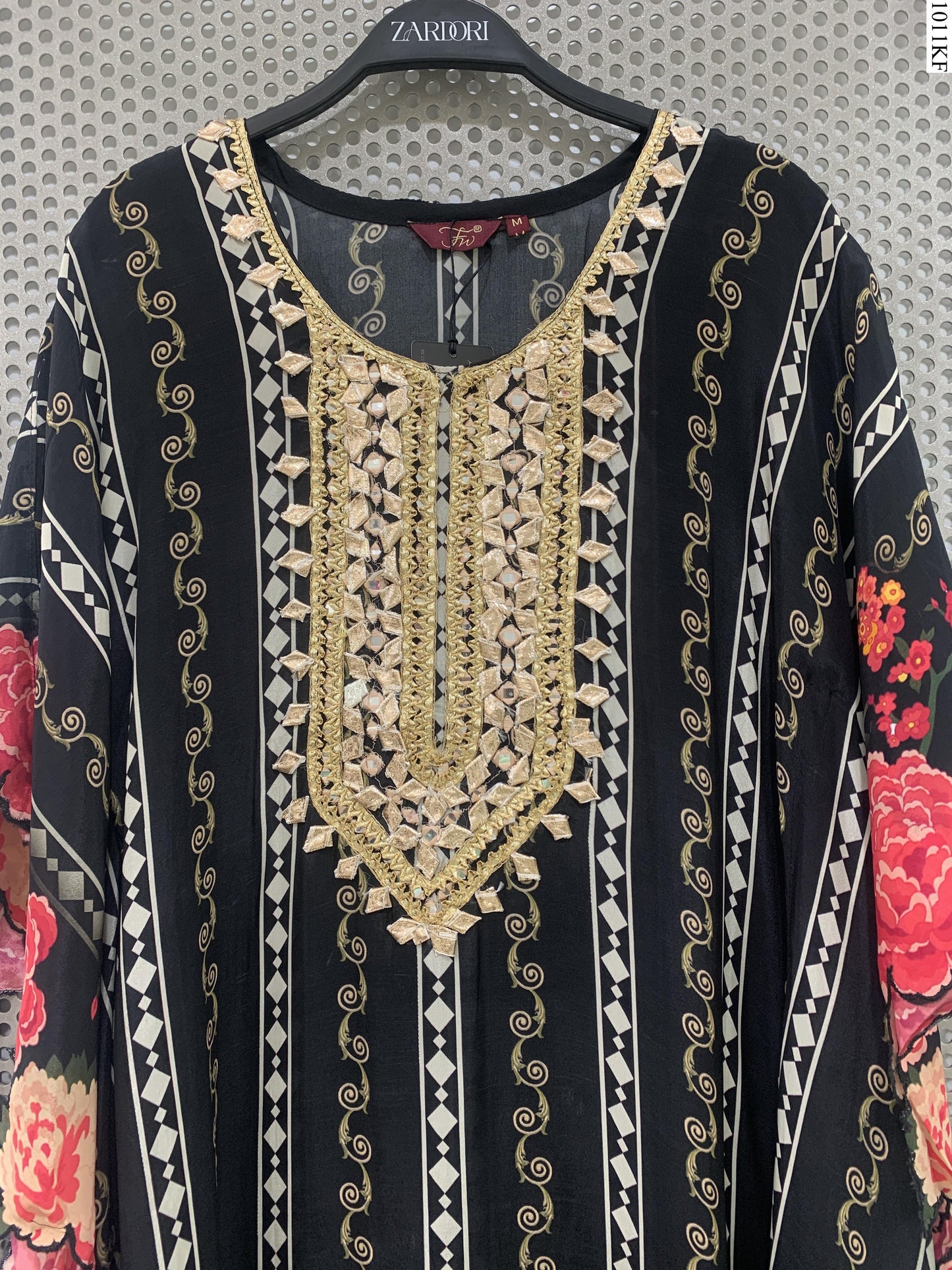 Kaftan Set - K7840 FW BK