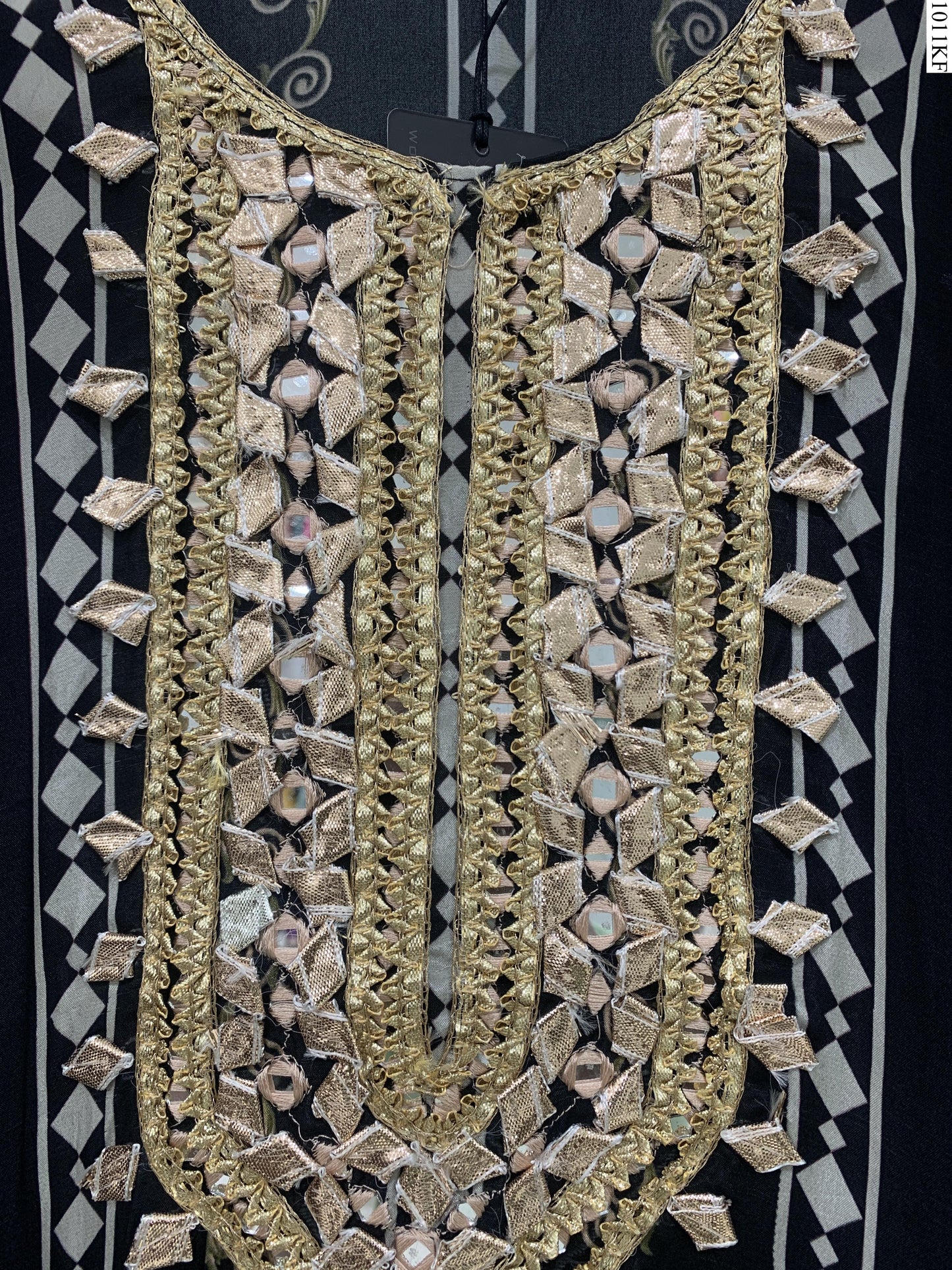 Kaftan Set - K7840 FW BK