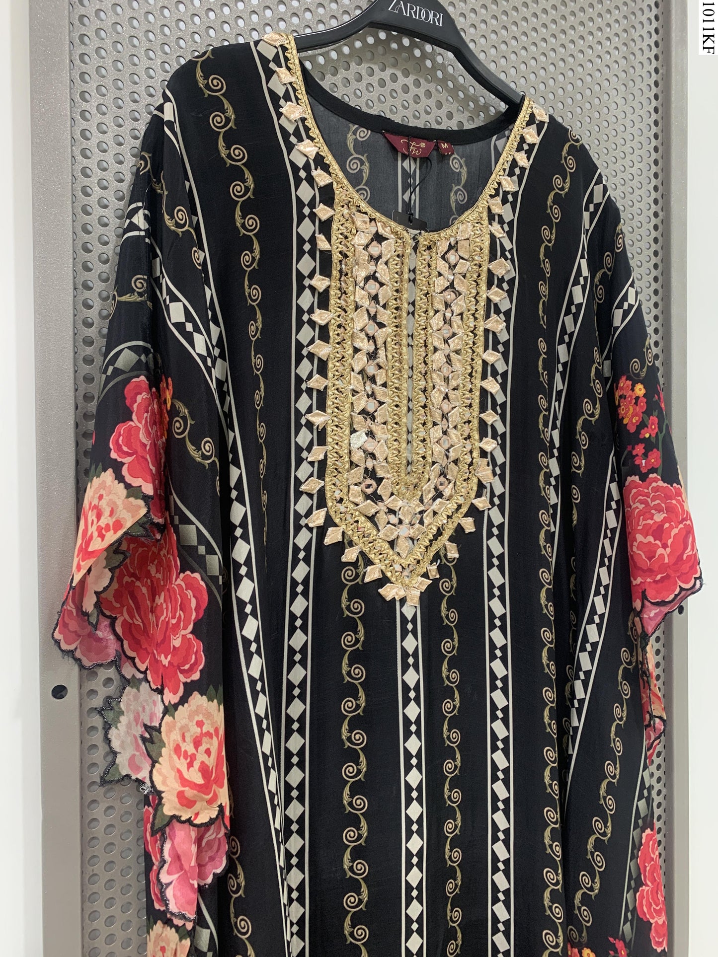 Kaftan Set - K7840 FW BK