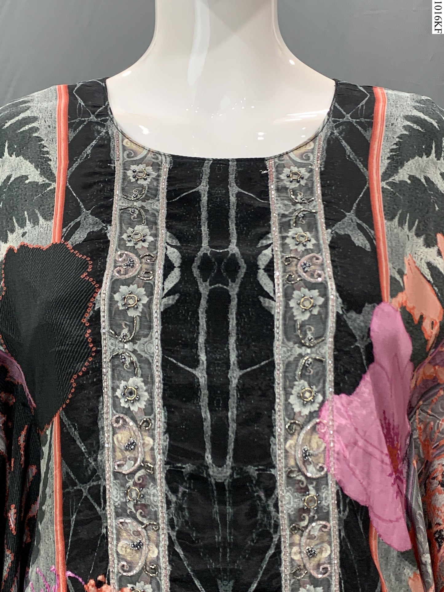 Kaftan Set - 7238 FW BK