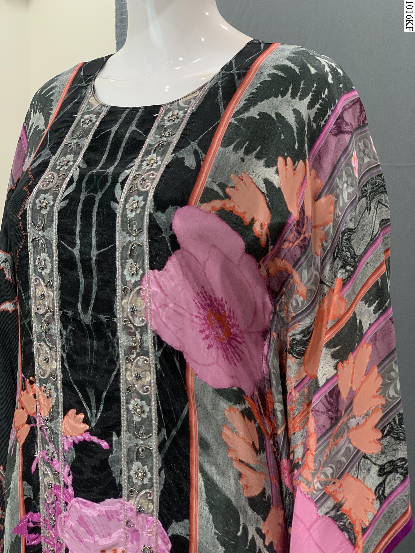 Kaftan Set - 7238 FW BK