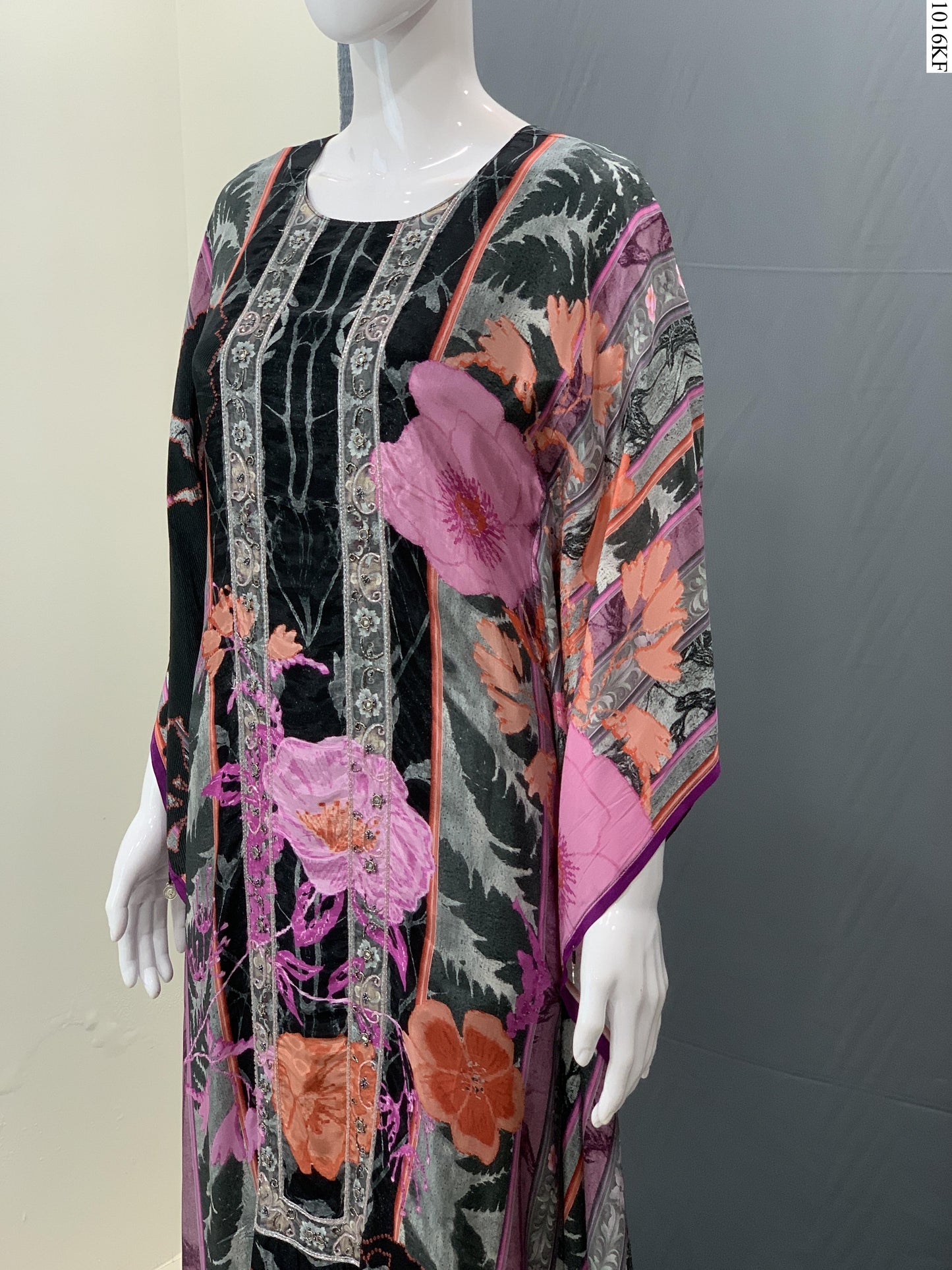 Kaftan Set - 7238 FW BK