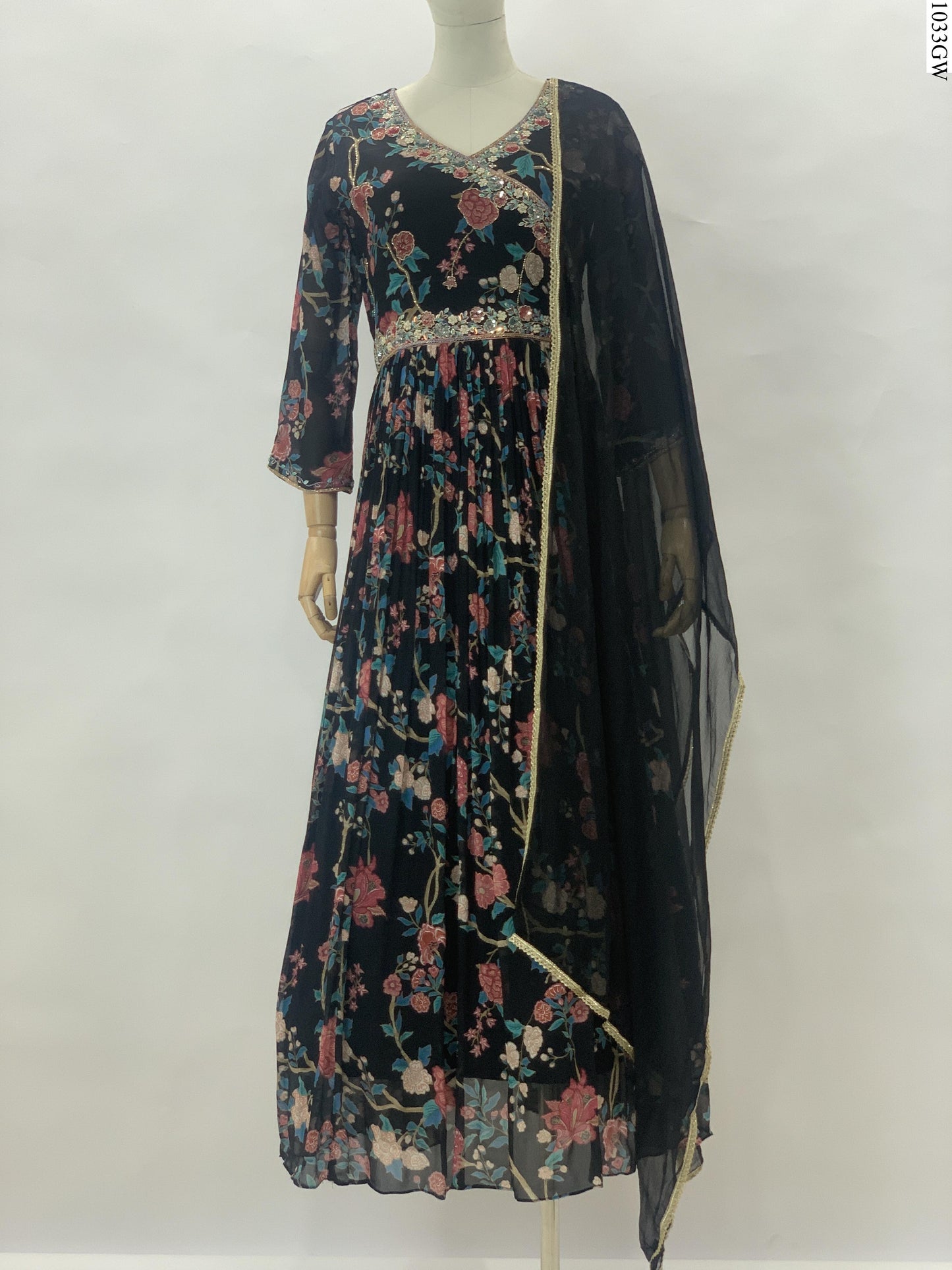 Gown - 7135 FW BK