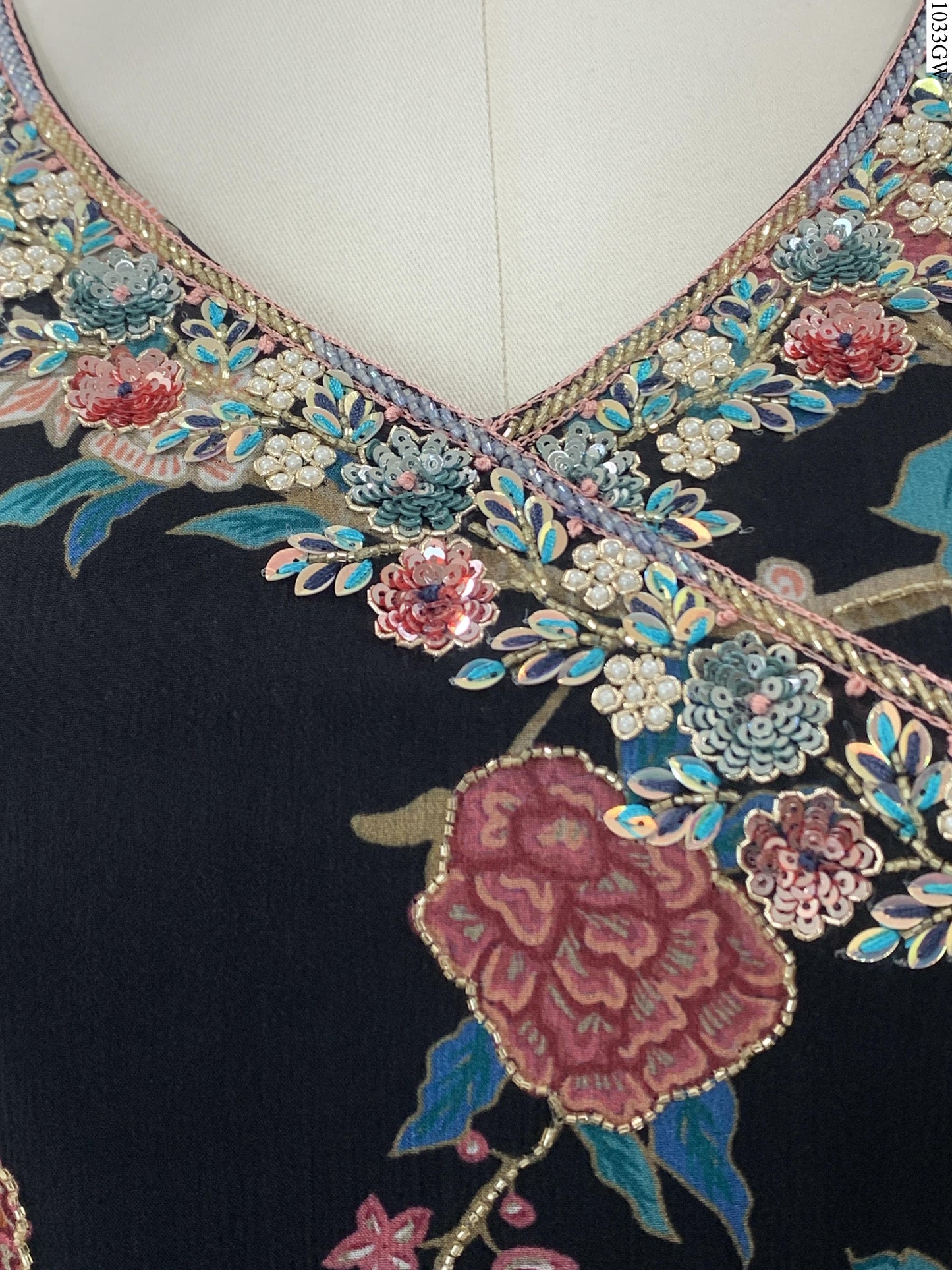 Gown - 7135 FW BK