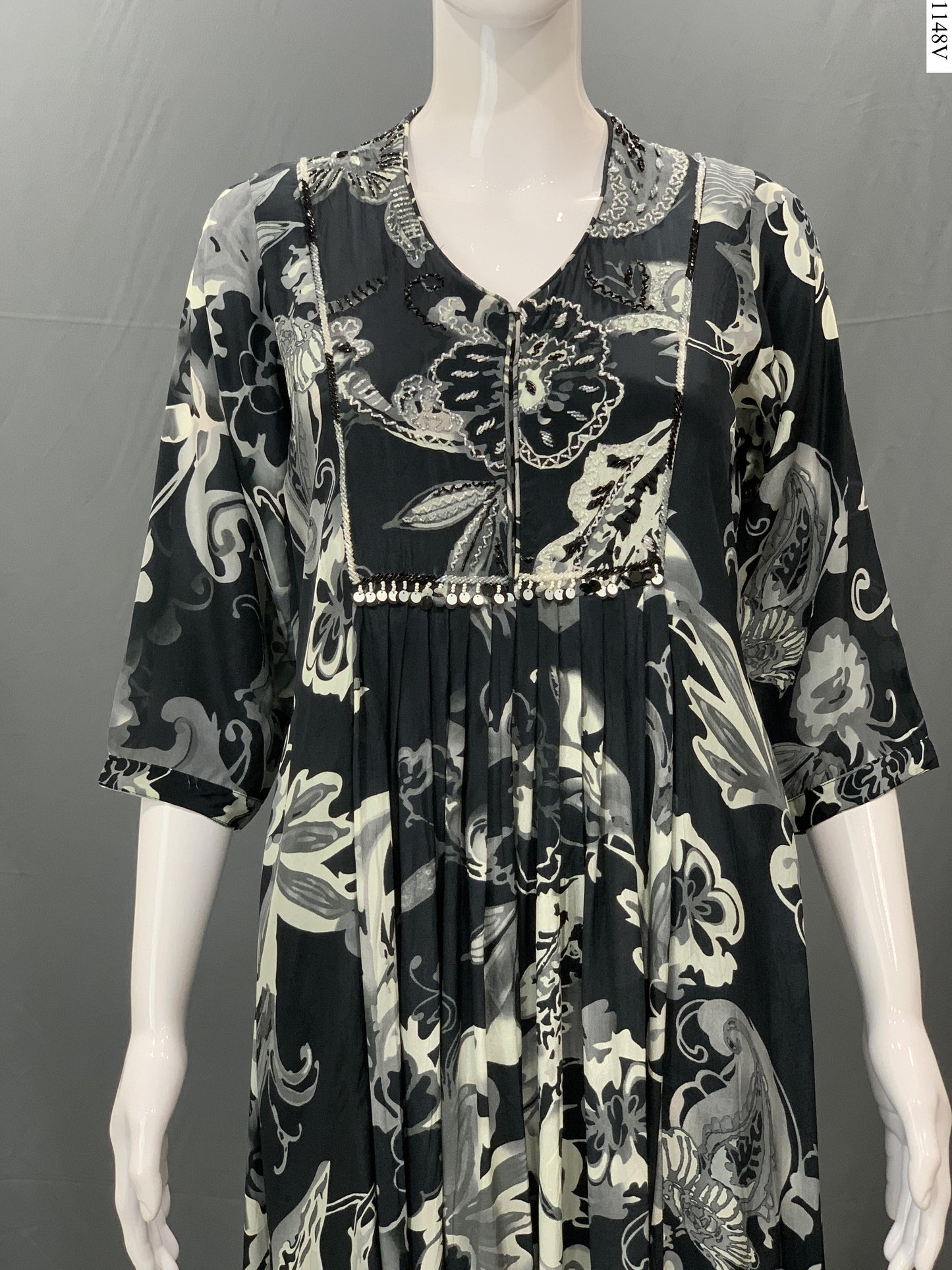2Pcs Suit - 7426 FW BK