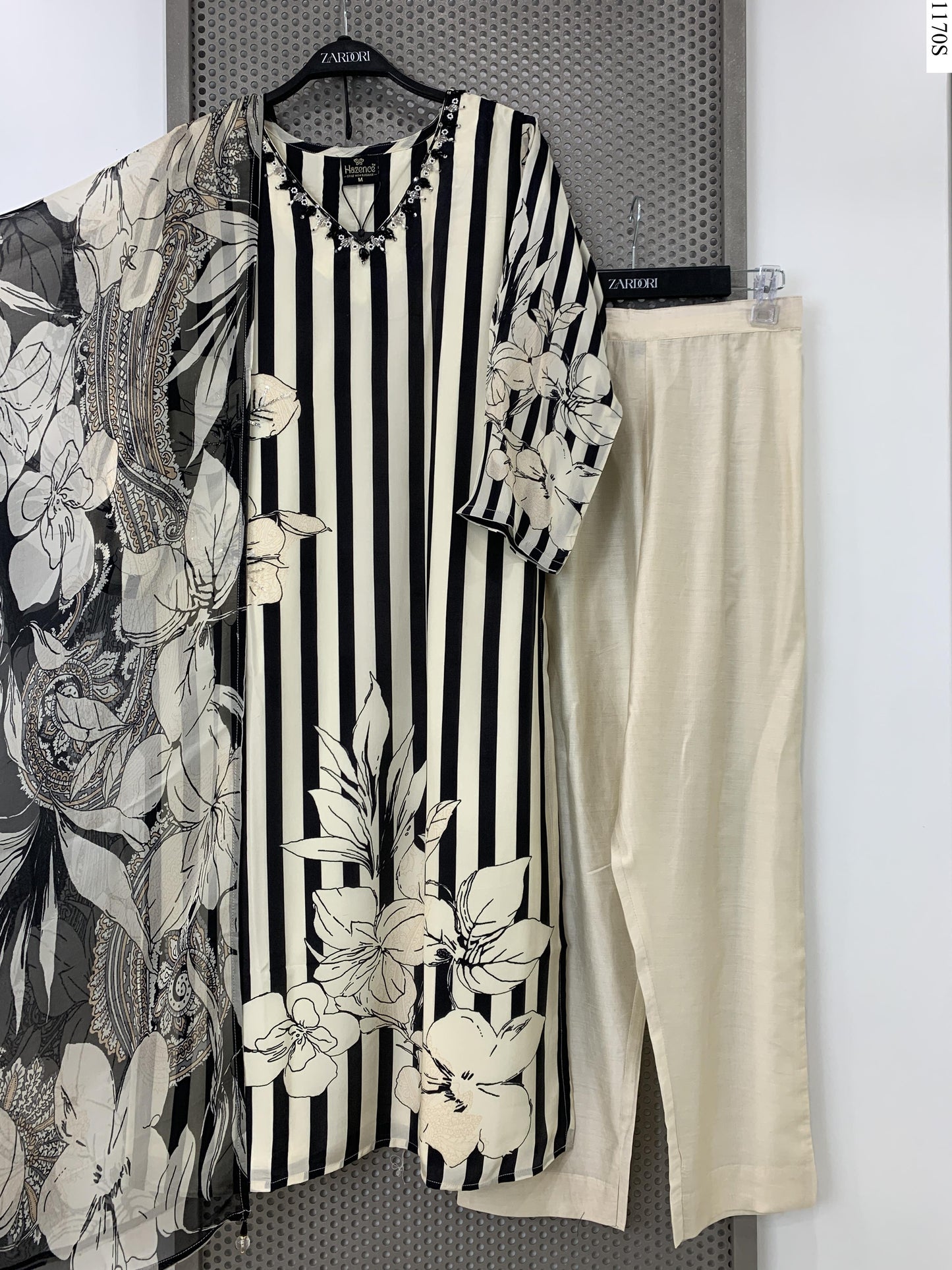 3Pcs Suit - HZ-1071 HZ BK
