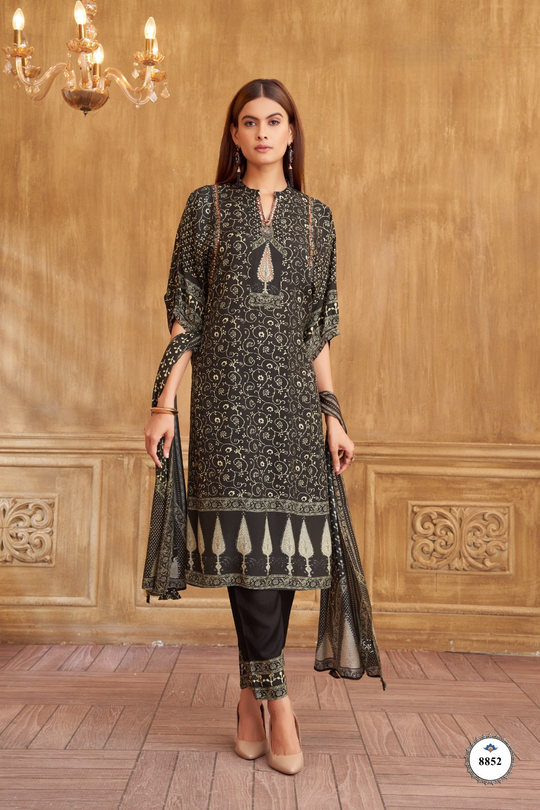 3Pcs Suit - 8852 AR BK