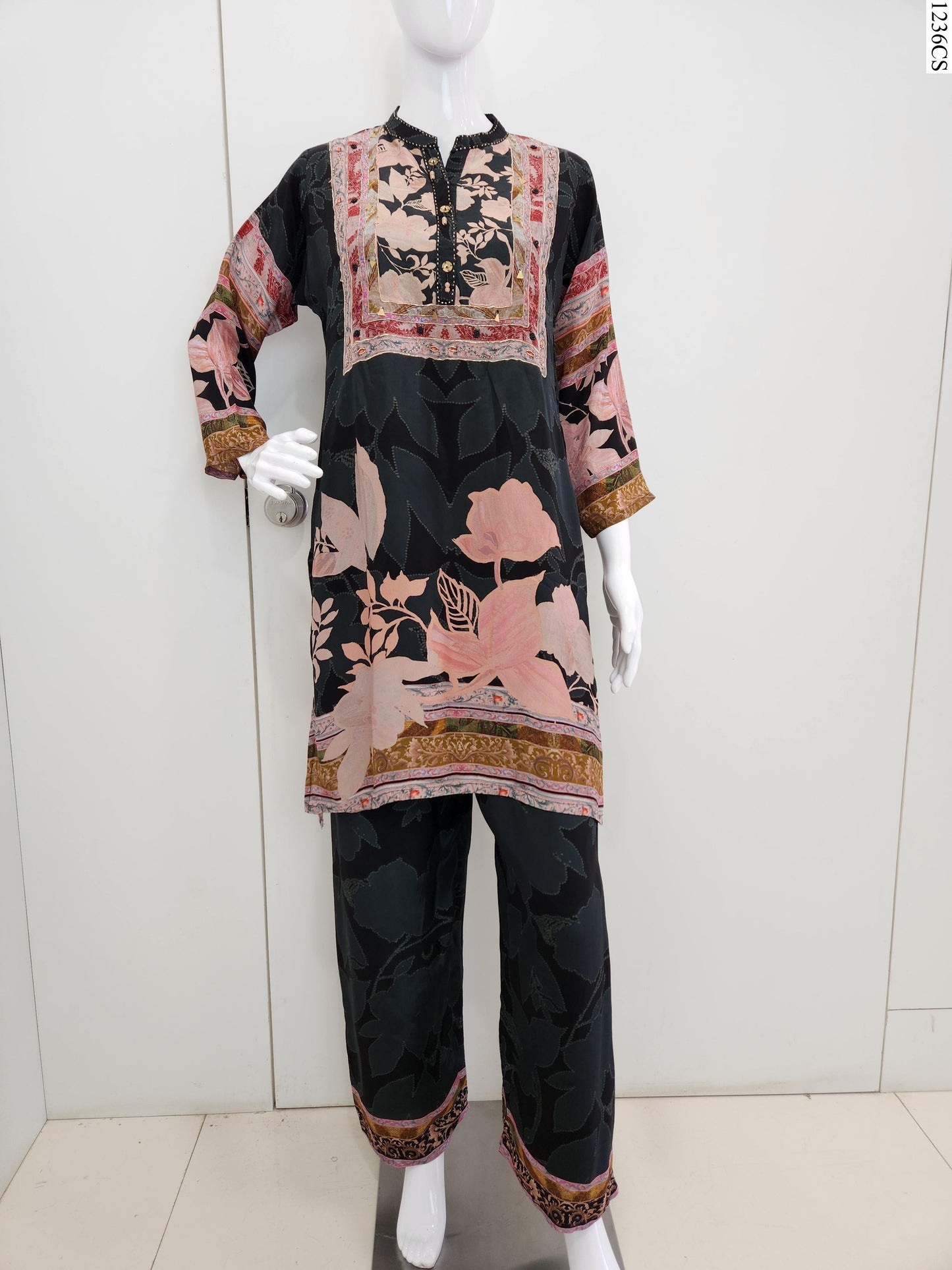 Coord Set - K7334 FW BK