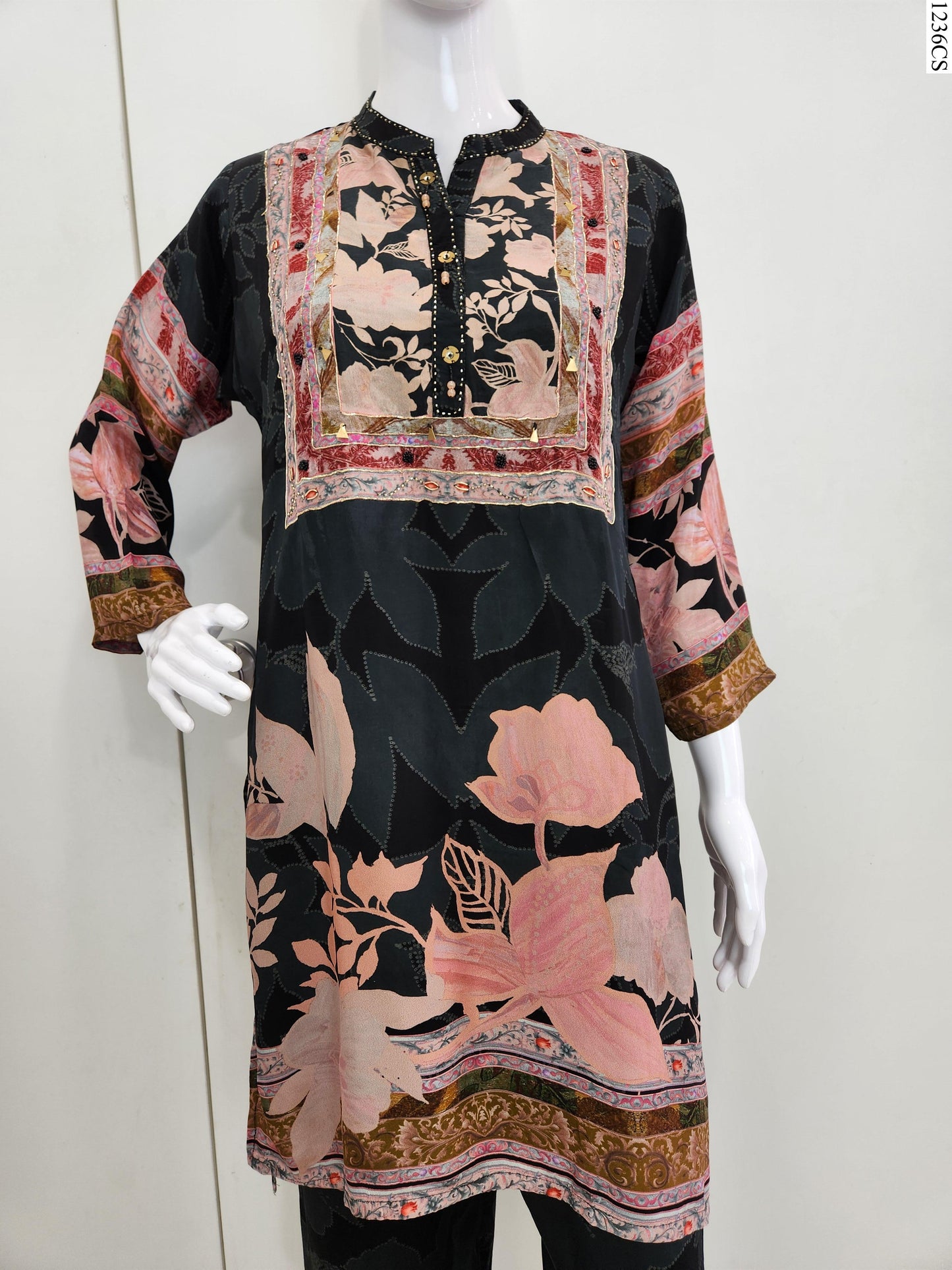 Coord Set - K7334 FW BK
