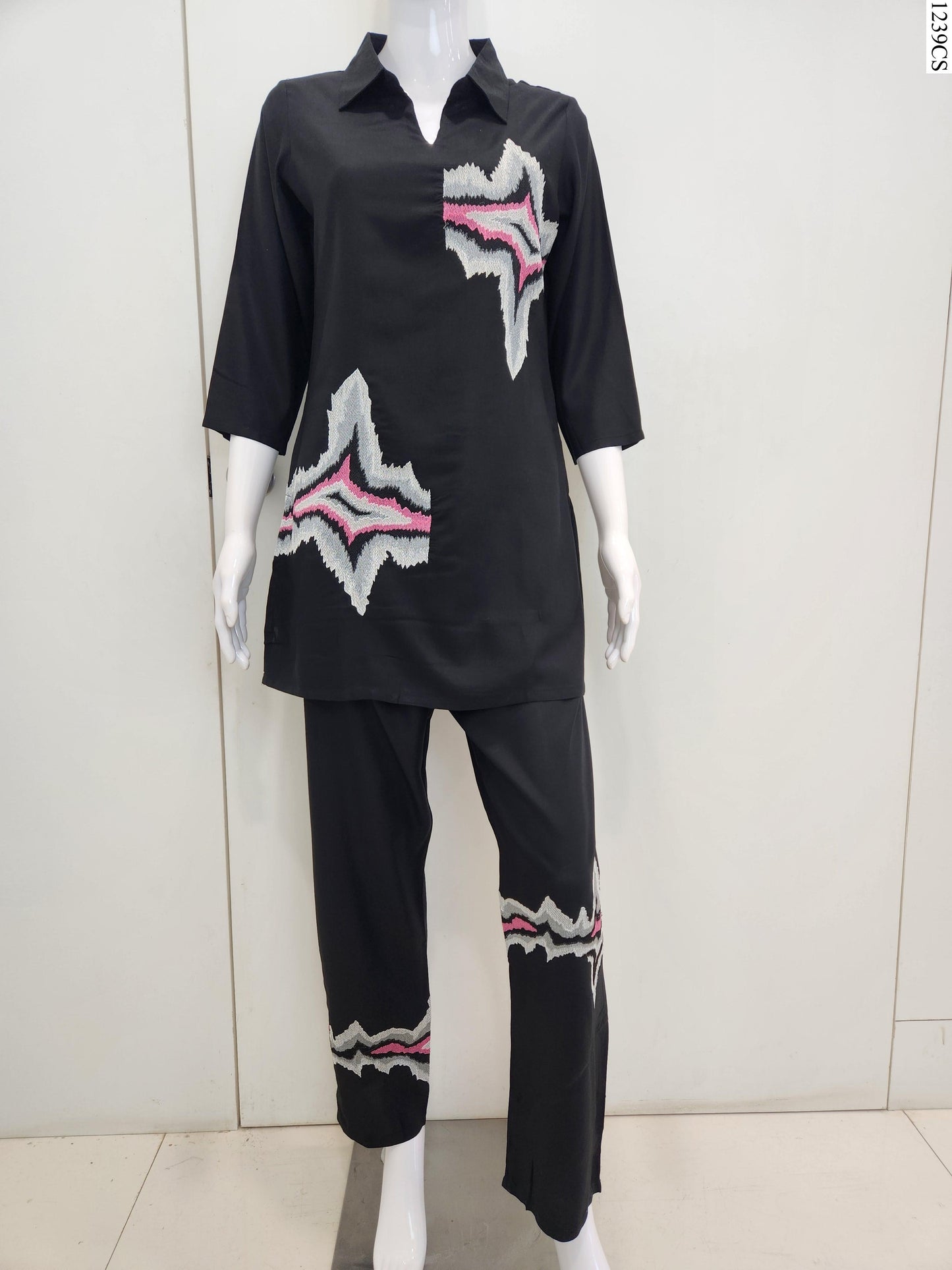 Coord Set - K7949 FW BK