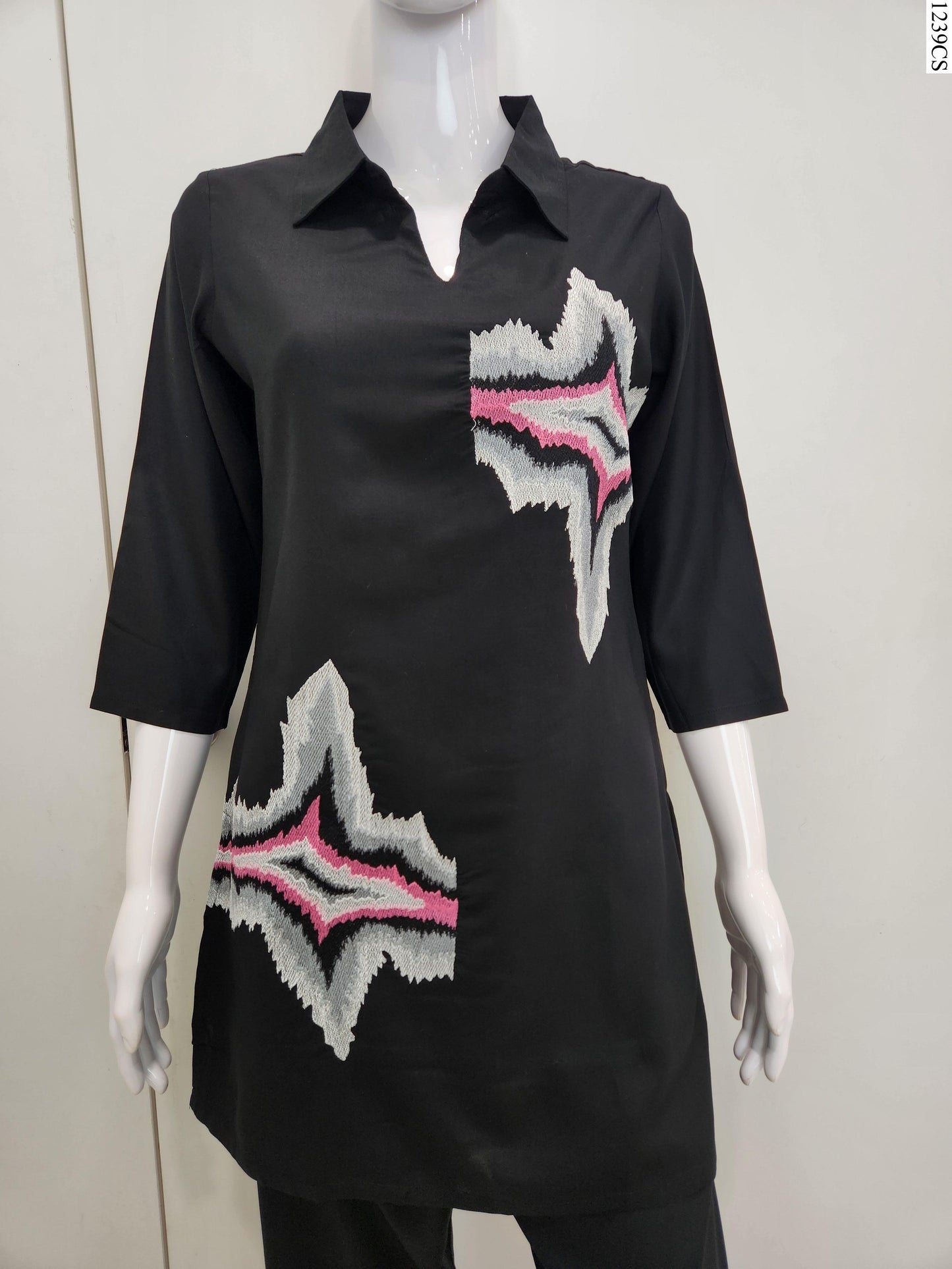 Coord Set - K7949 FW BK