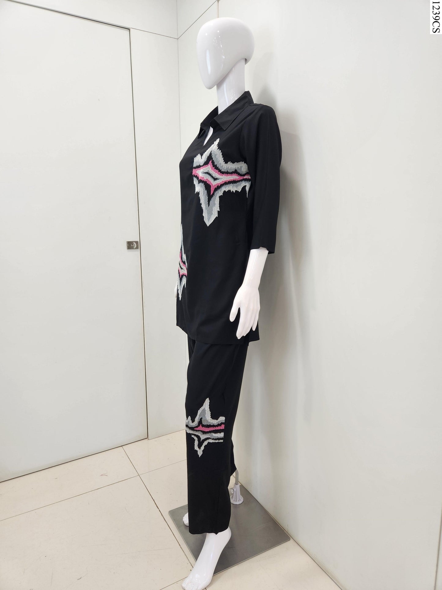 Coord Set - K7949 FW BK
