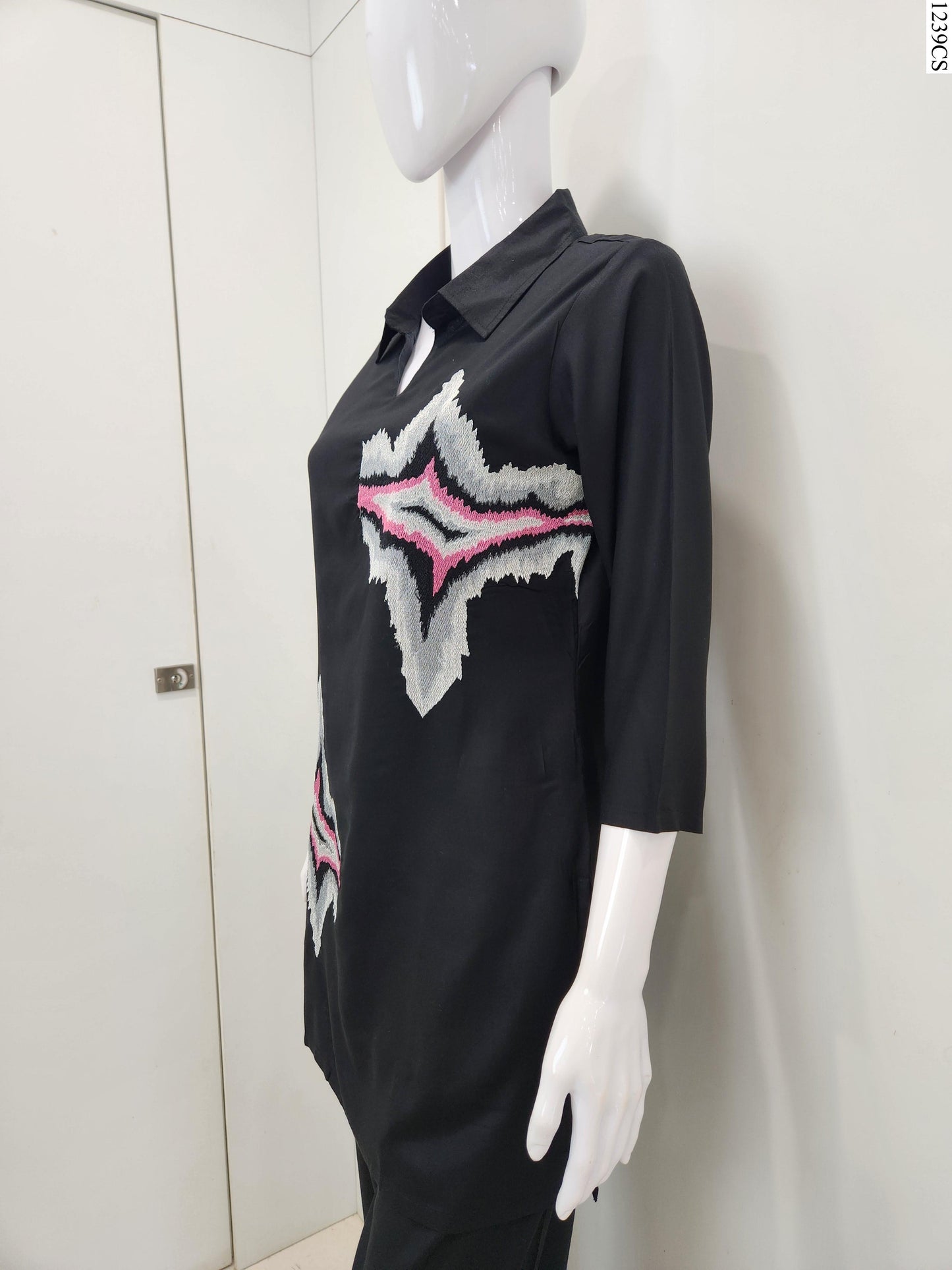 Coord Set - K7949 FW BK