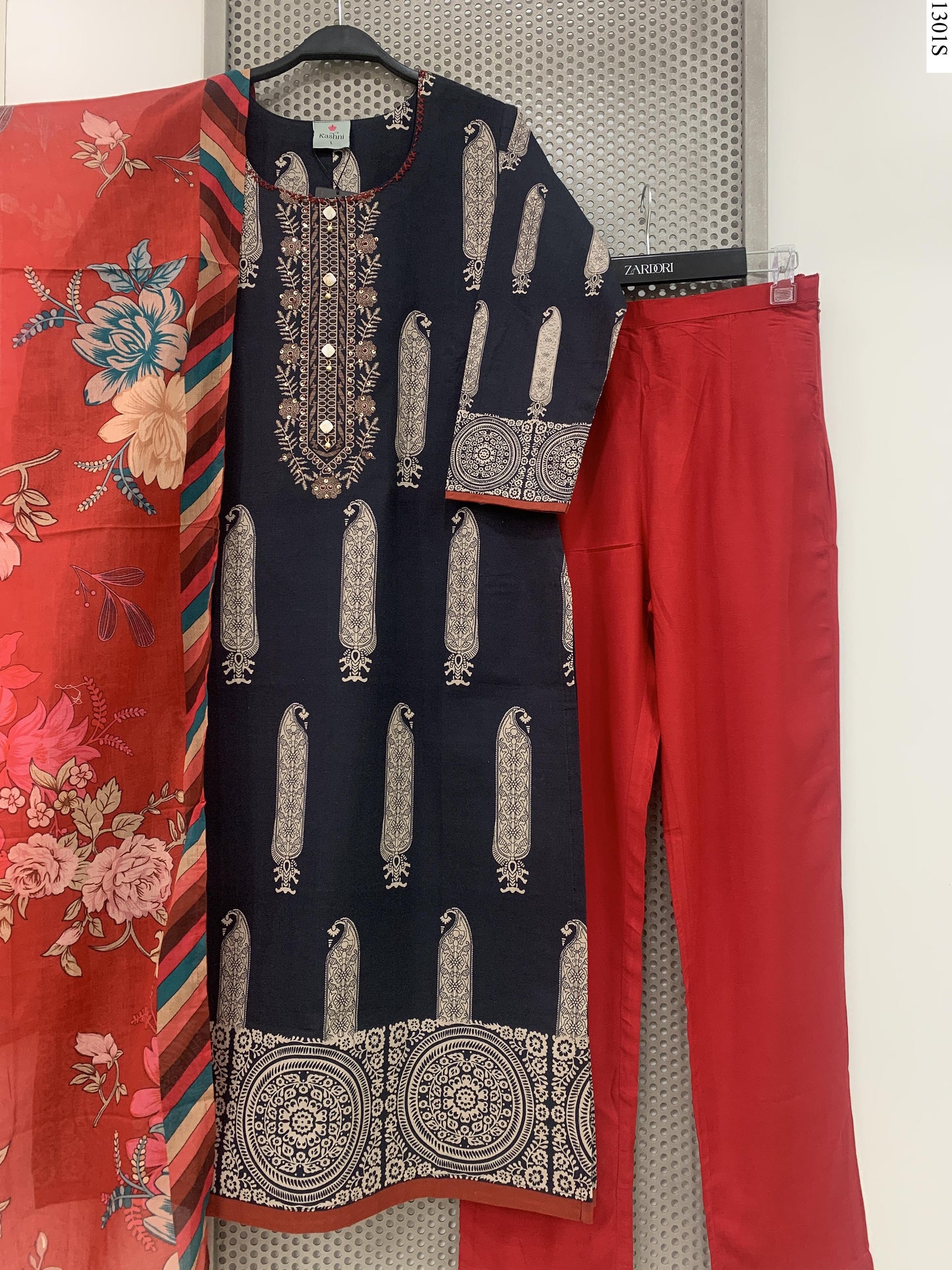 3Pcs Suit - 033465/53 KS BK