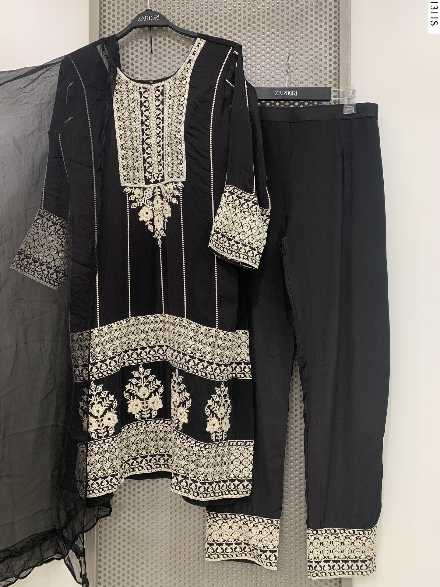 3Pcs Suit - RS7732 MA BK