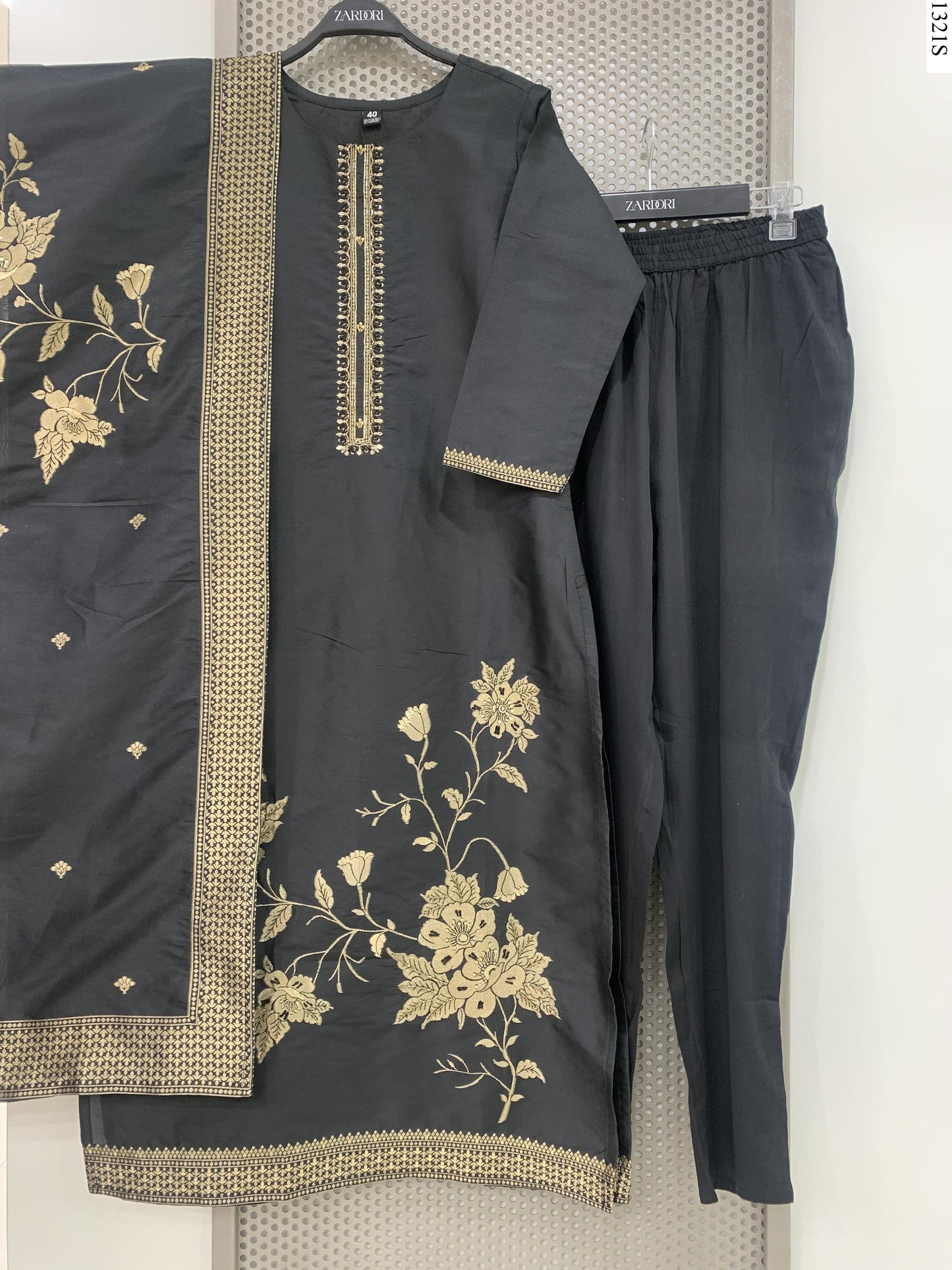 3Pcs Suit - 11647 YM BK