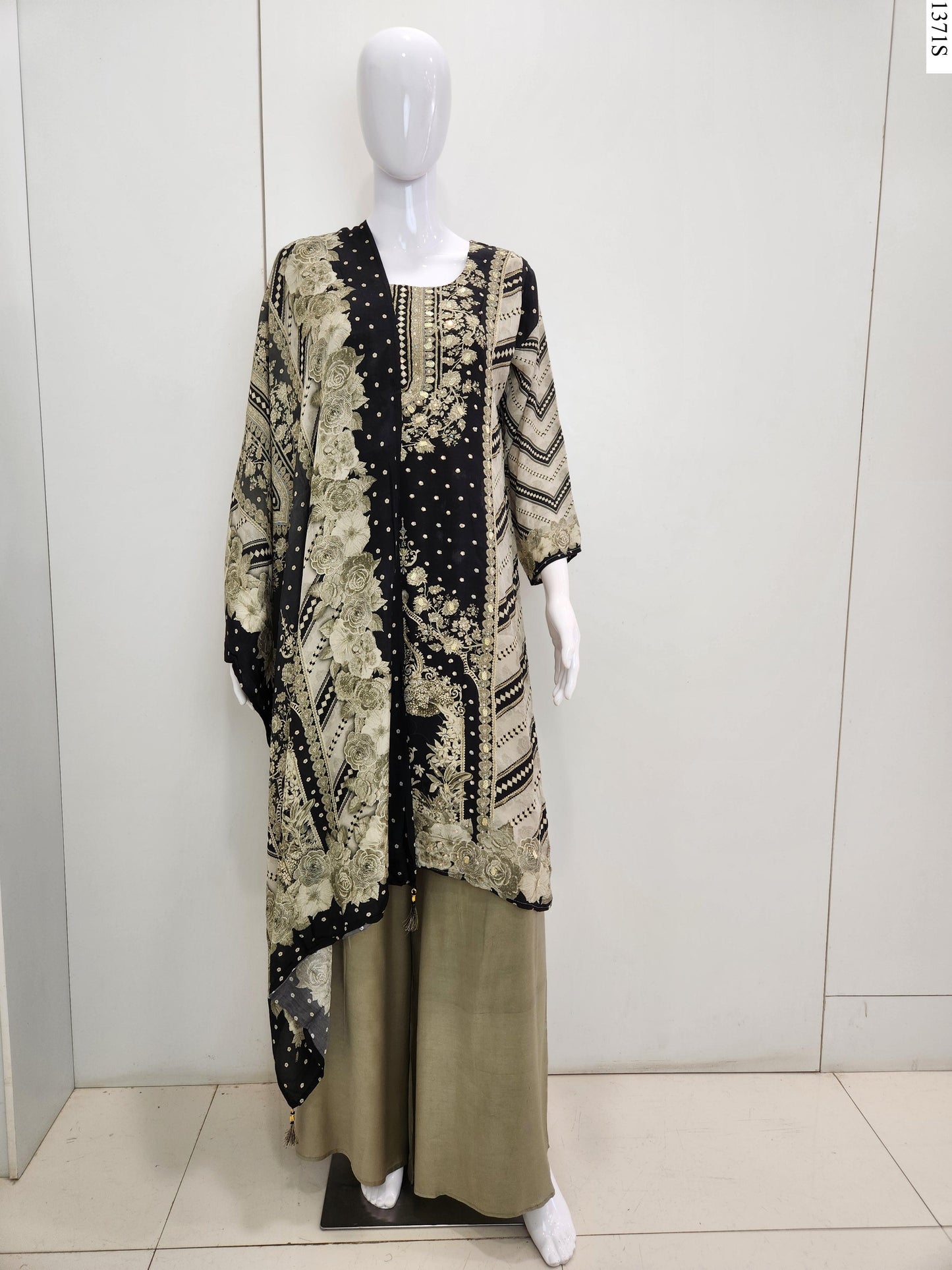 3Pcs Suit - K6733 FW BK