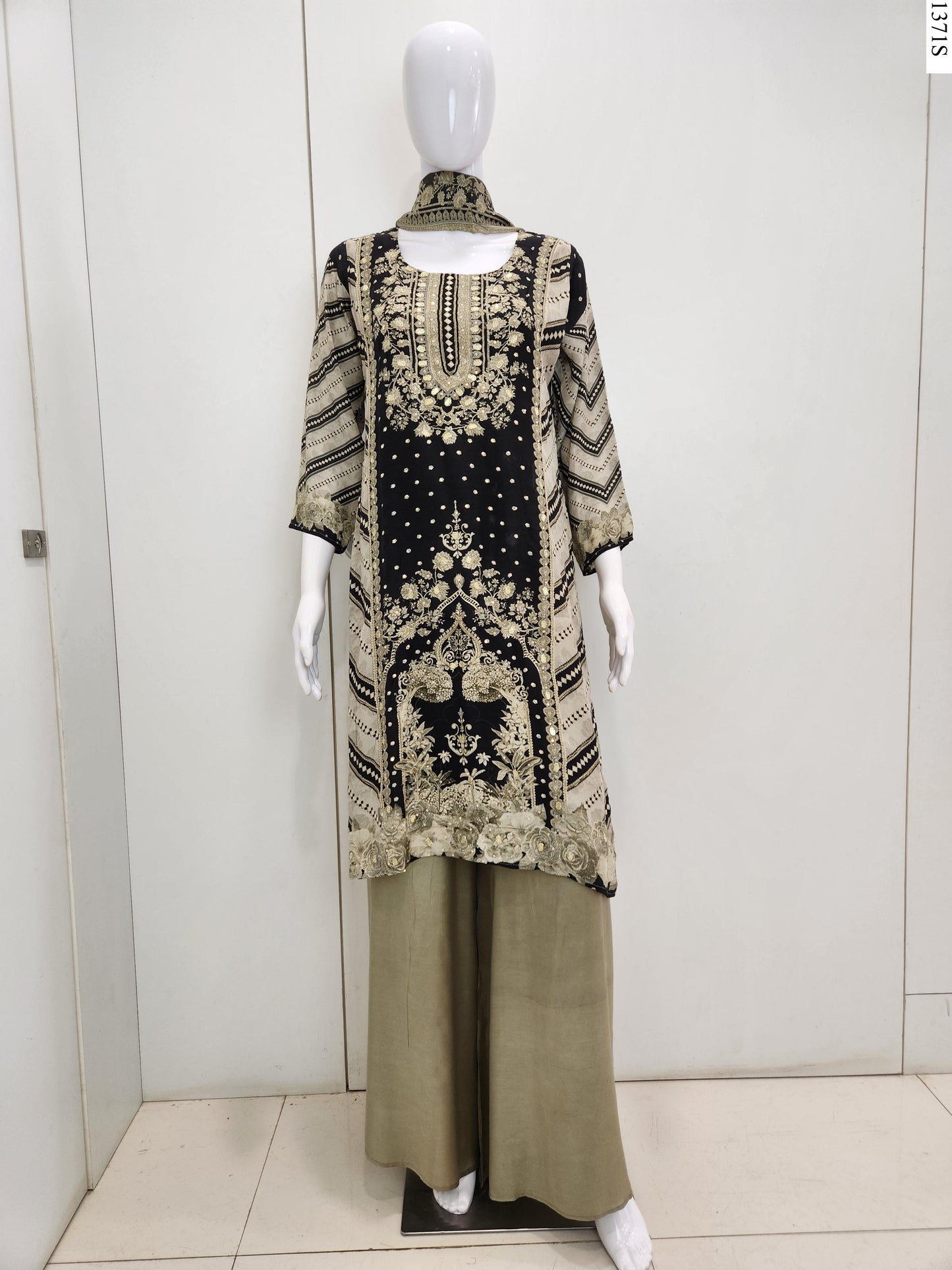 3Pcs Suit - K6733 FW BK