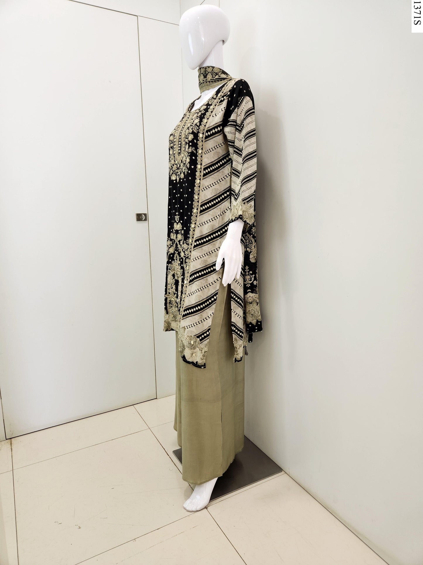 3Pcs Suit - K6733 FW BK