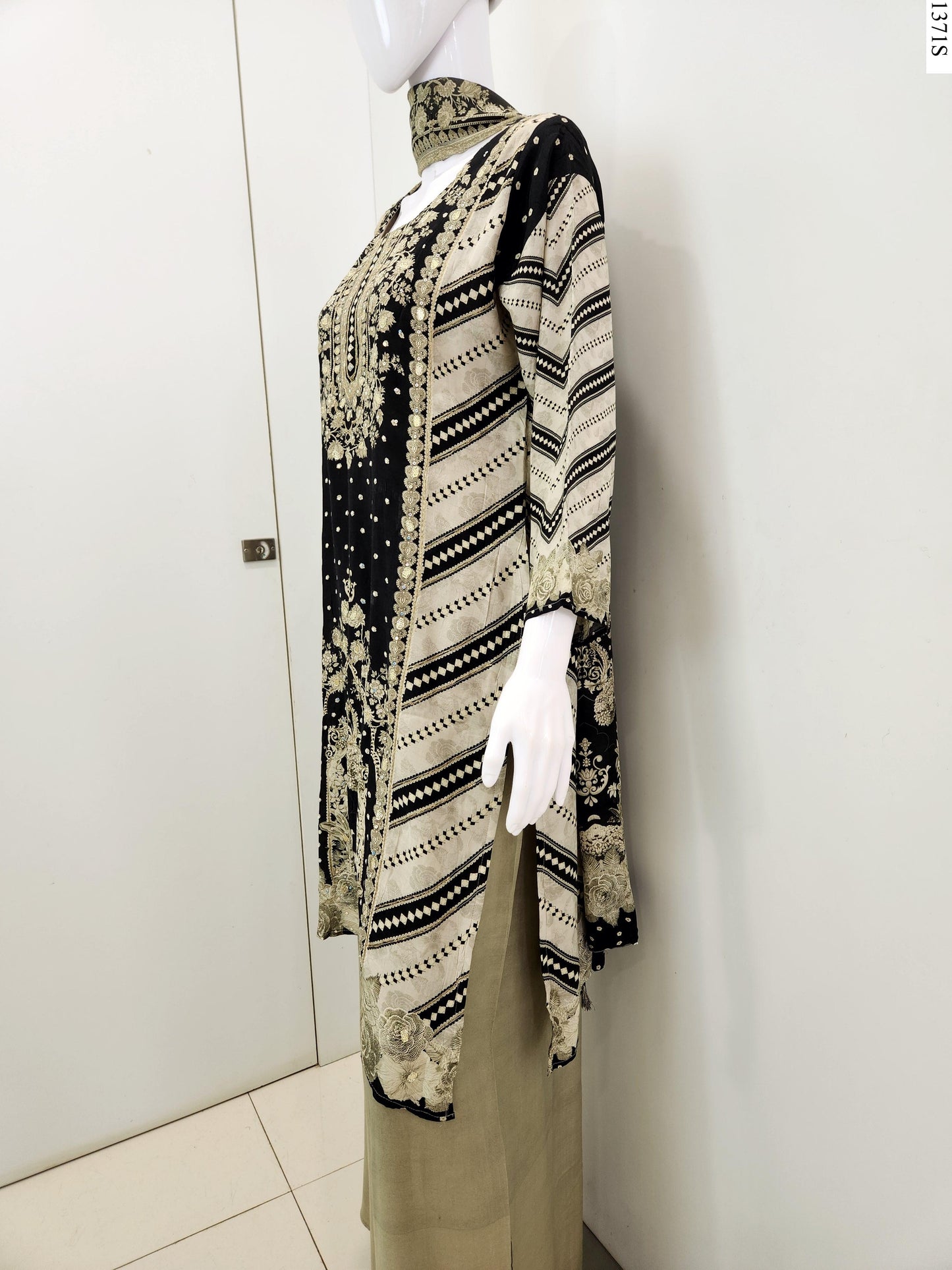 3Pcs Suit - K6733 FW BK