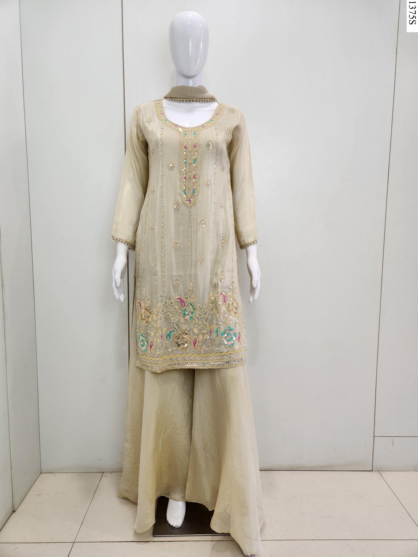 3Pcs Suit - 3590 GR CR