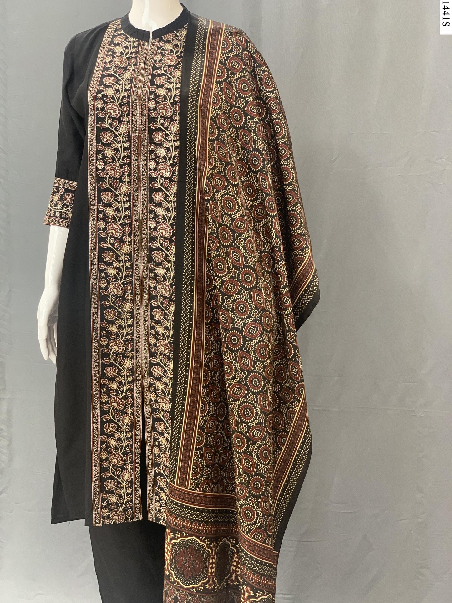 3Pcs Suit - 6713 AR BK