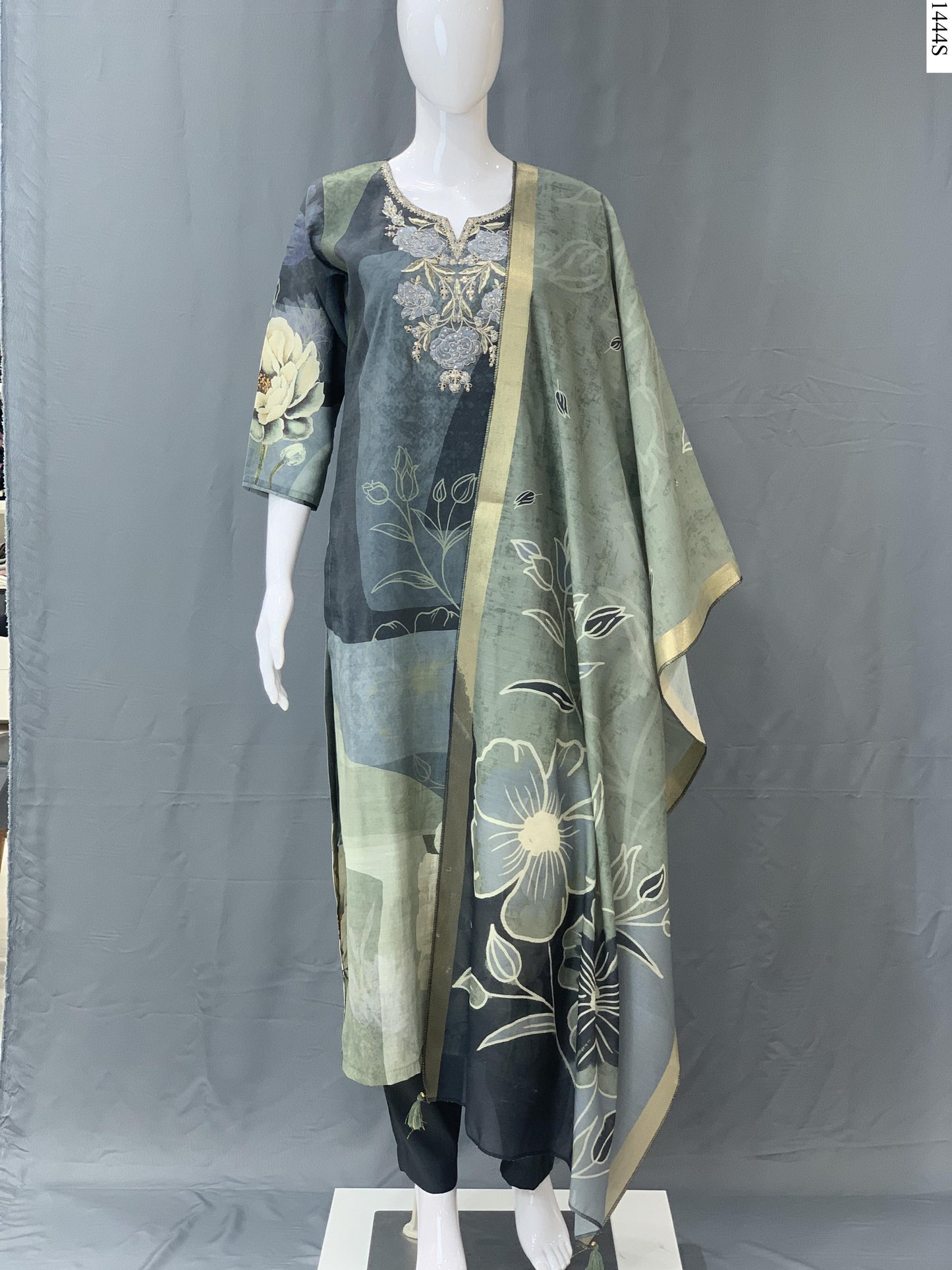 3Pcs Suit - 1444S PD GY