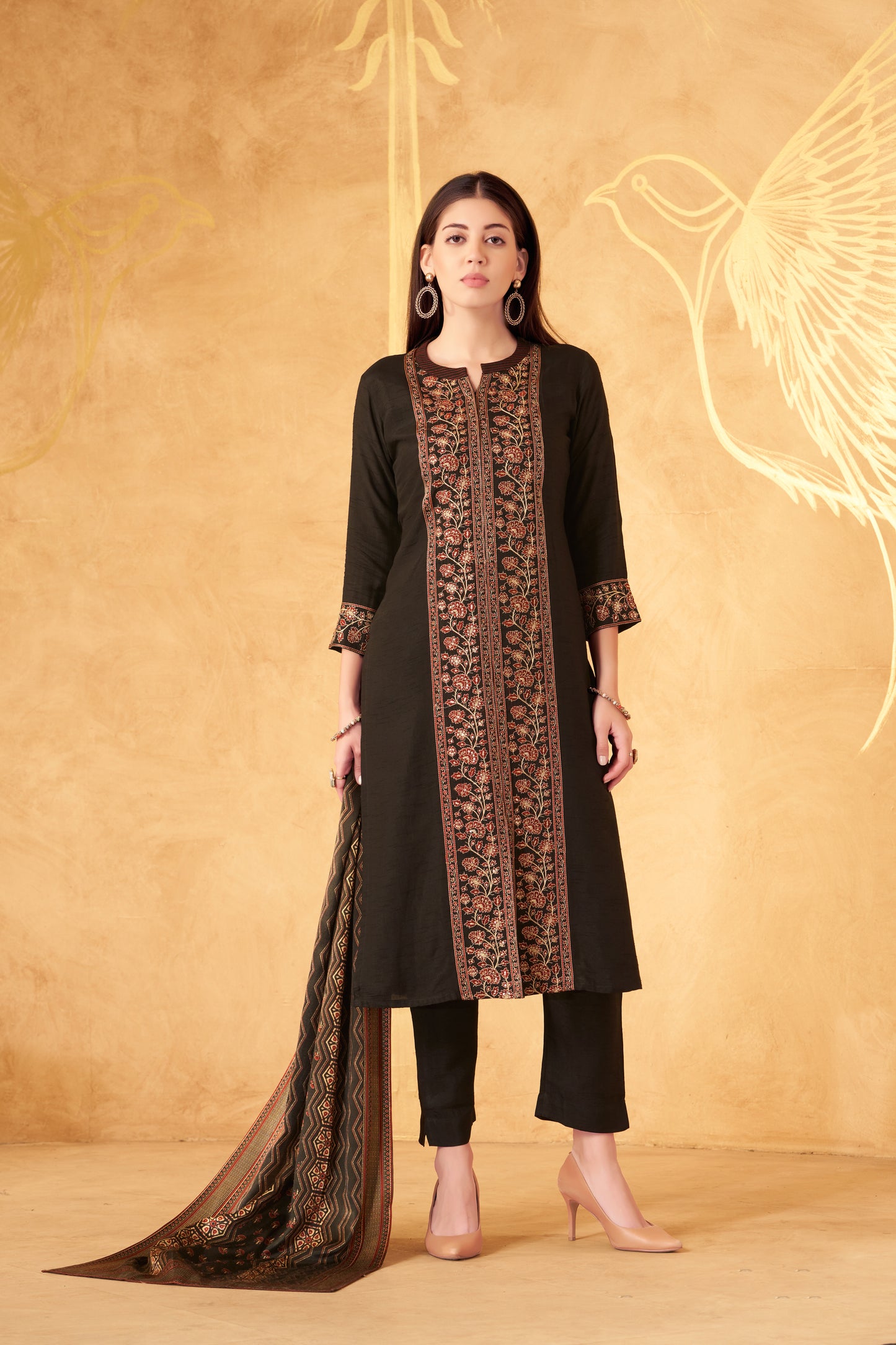 3Pcs Suit - 6713 AR BK