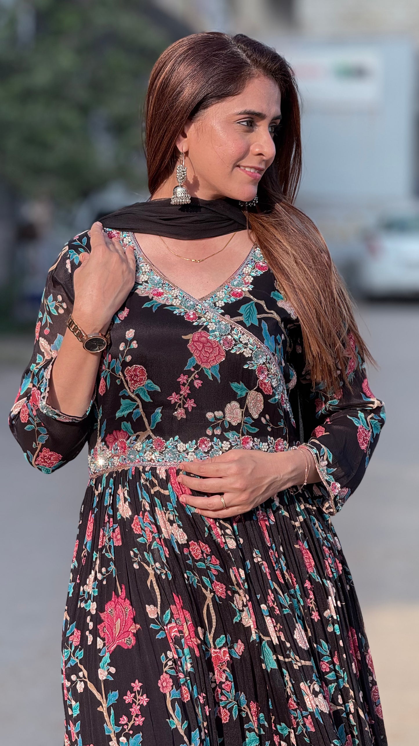 Gown - 7135 FW BK
