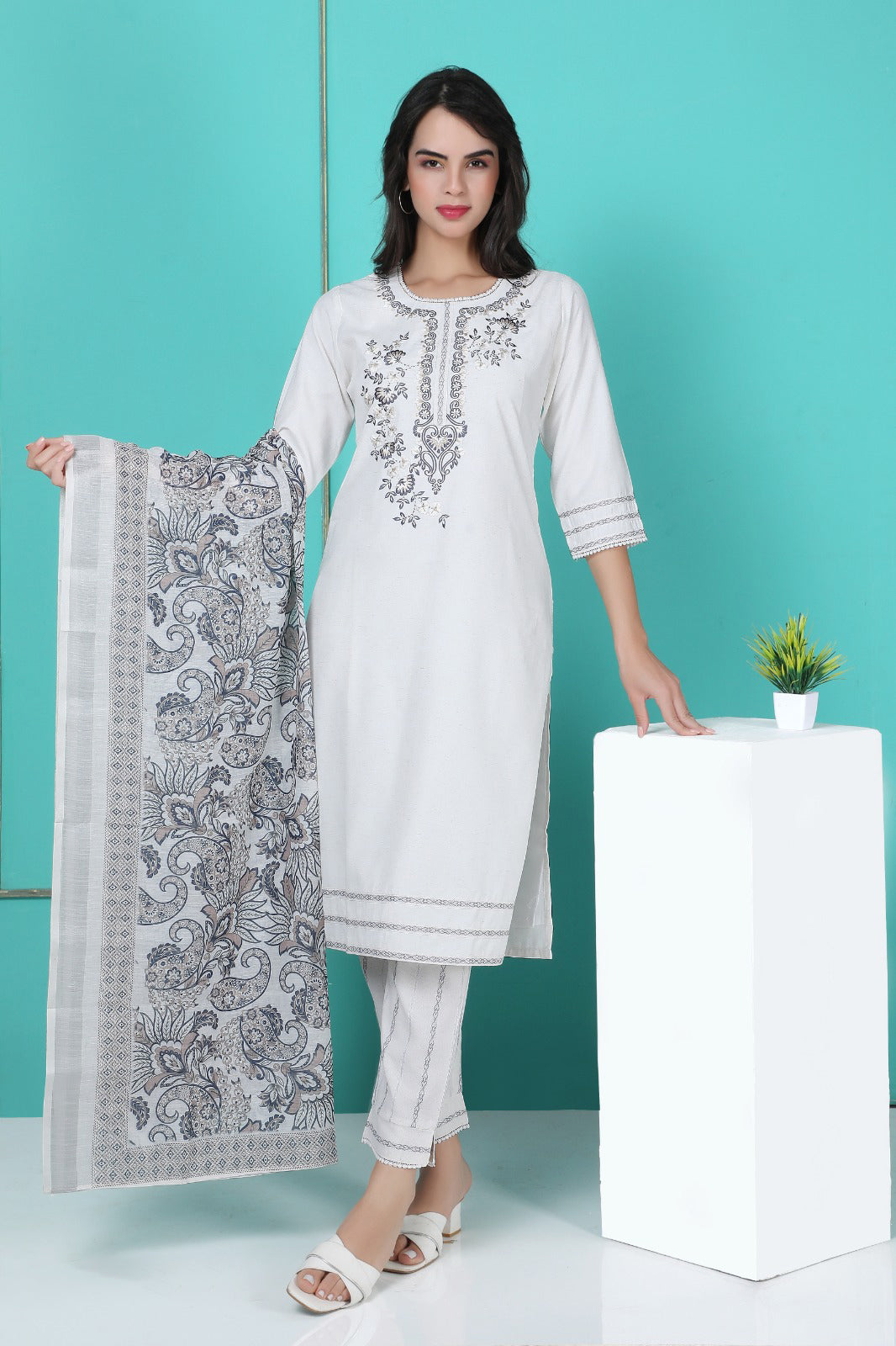 3Pcs Suit - SKD1858 HL W