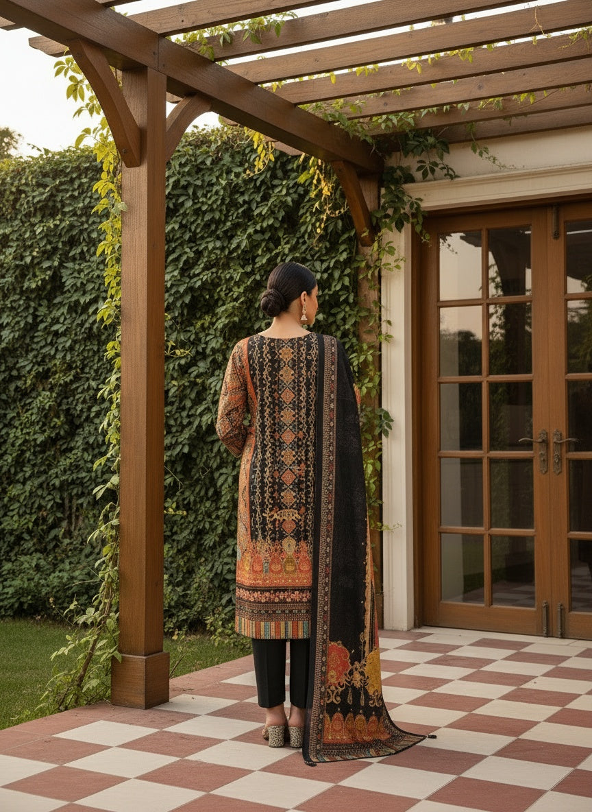 3Pcs Suit - 1447S PD BK