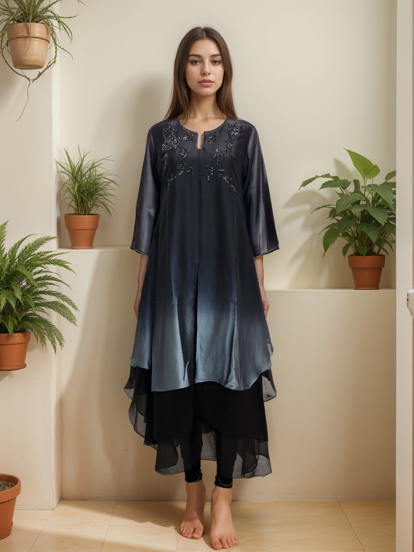 Gown - 8488 IN BK