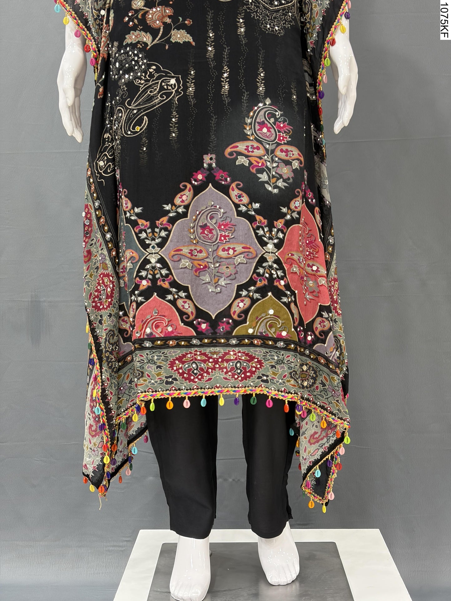 Kaftan Set - 7610 JN BK