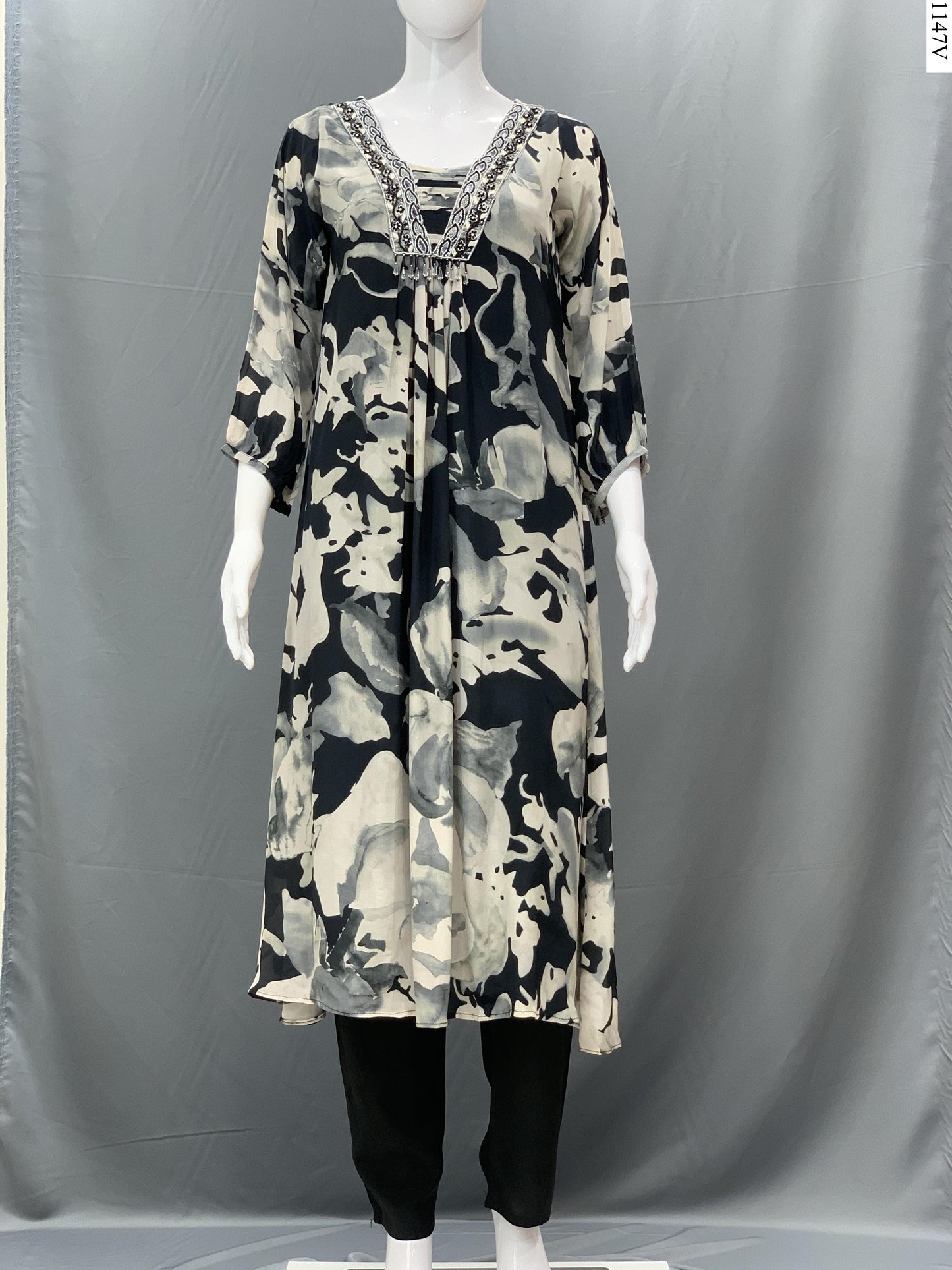 2Pcs Suit - 7134 FW BK