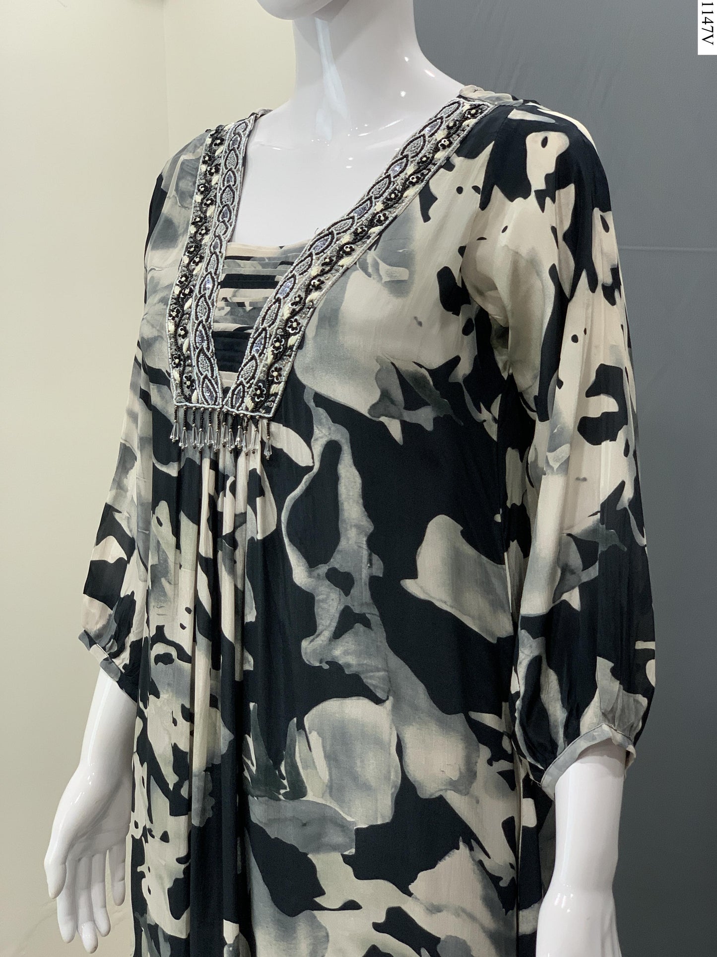 2Pcs Suit - 7134 FW BK