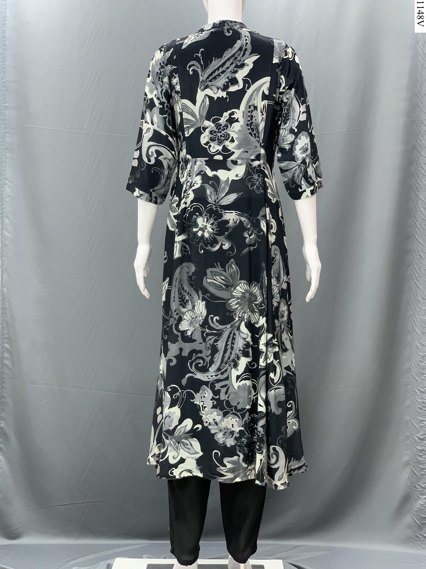 2Pcs Suit - 7426 FW BK