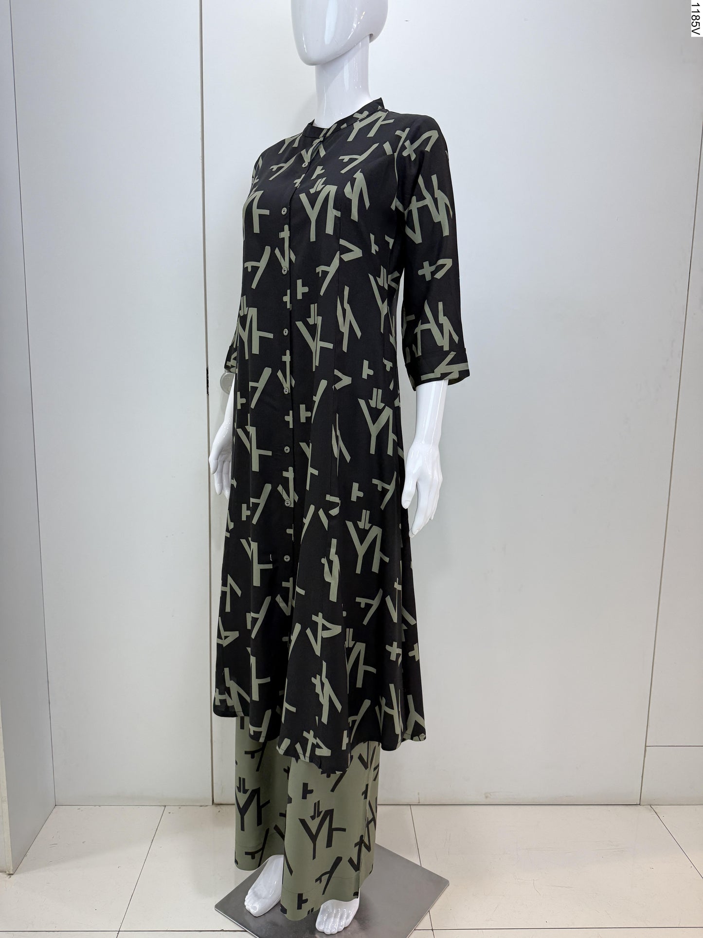 2Pcs Suit - 3605 BE BK