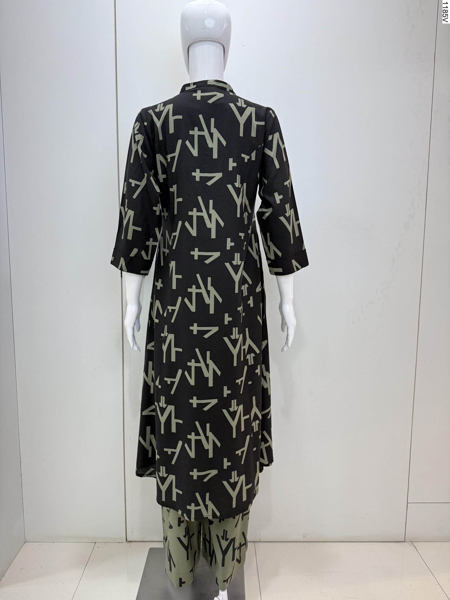 2Pcs Suit - 3605 BE BK