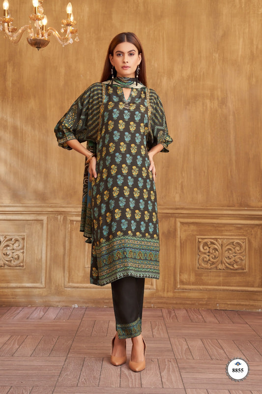 3Pcs Suit  - 8855 AR BK