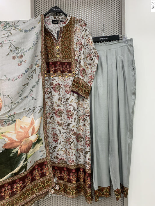 3Pcs Suit  - 8896 AR GY