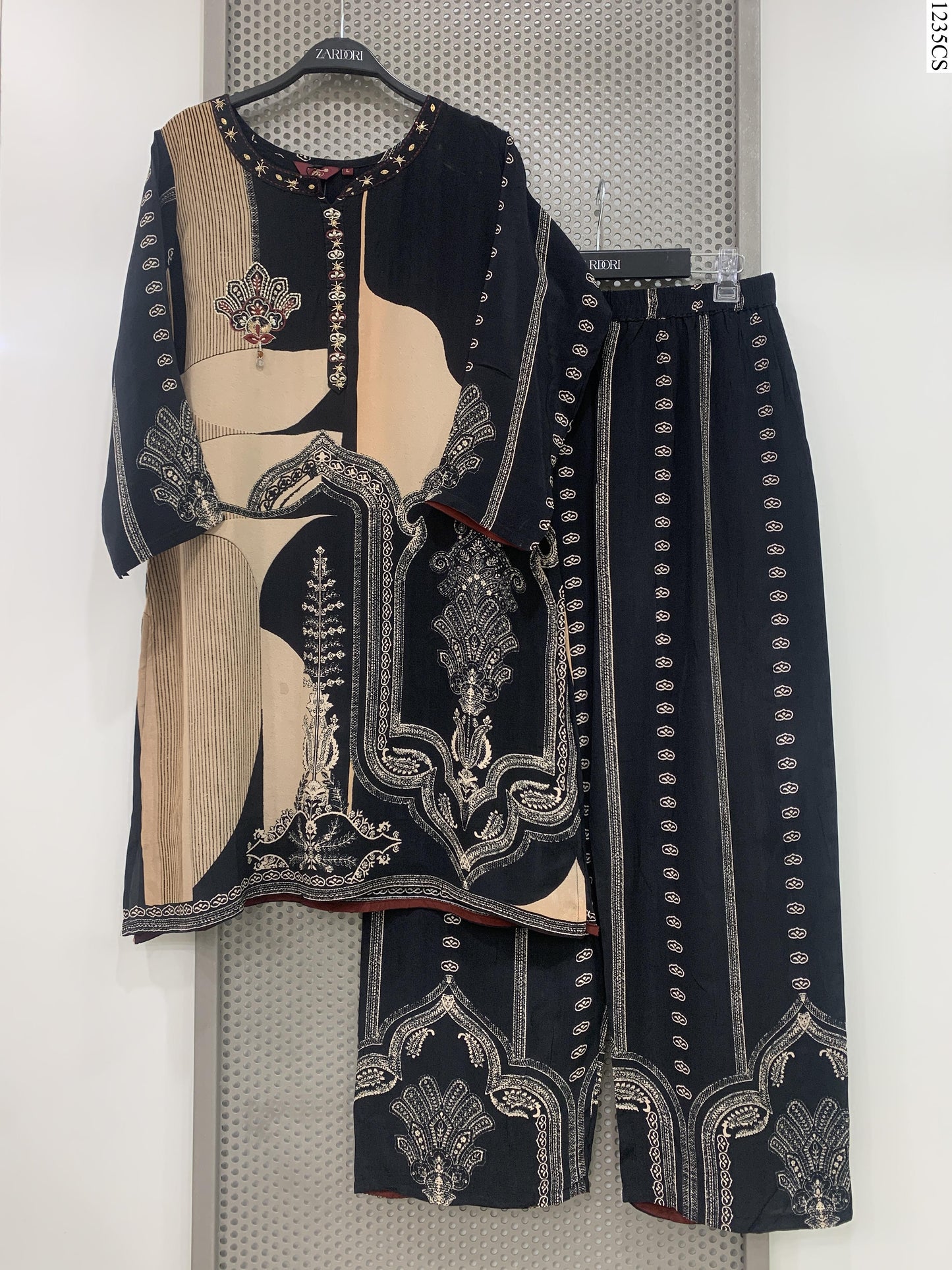 Coord Set - K7331 FW BK