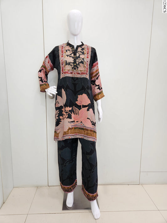 Coord Set - K7334 FW BK