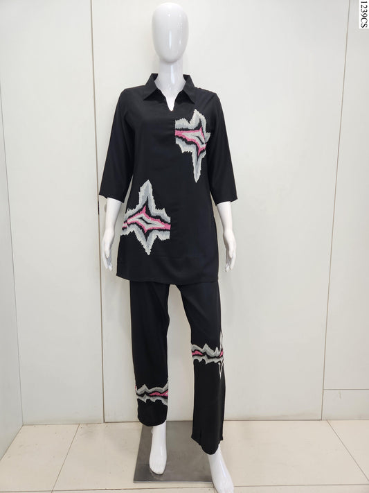 Coord Set - K7949 FW BK
