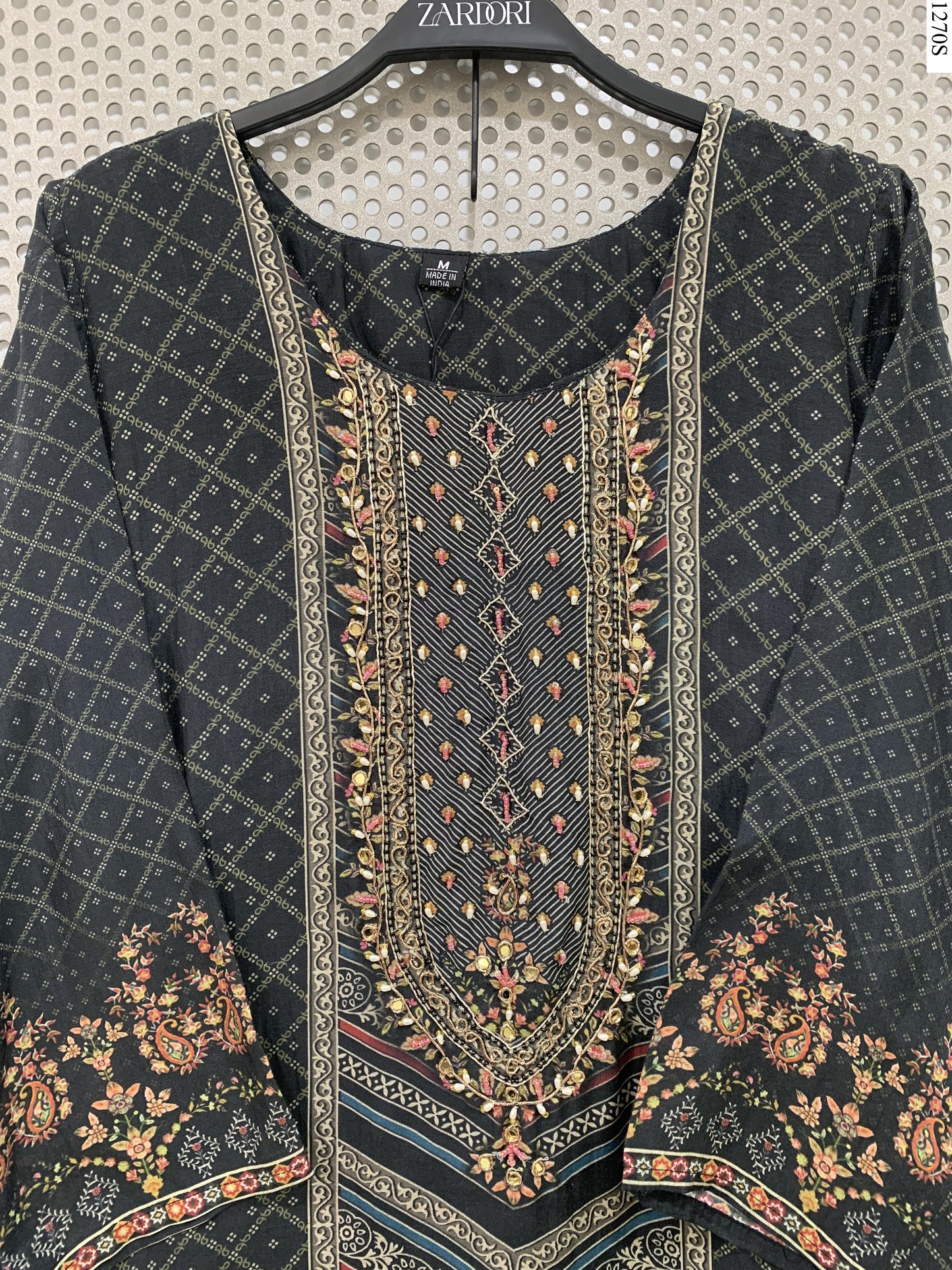 3Pcs Suit - 1425 AN BK