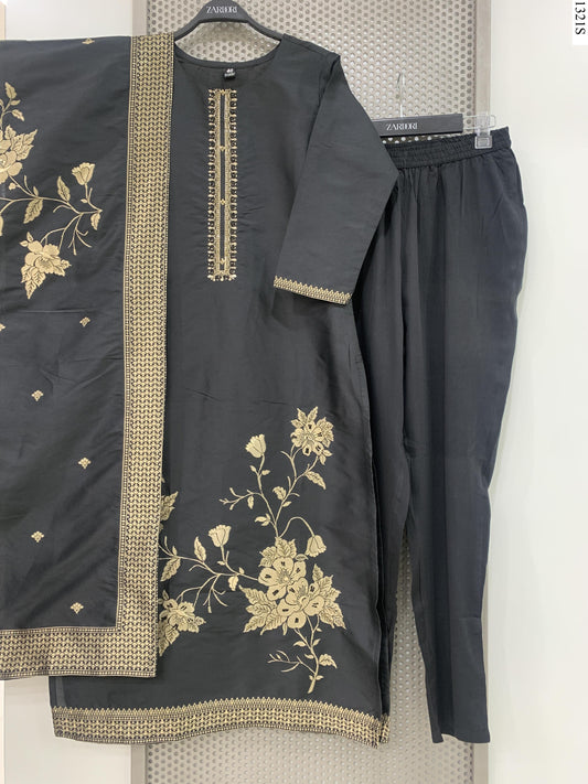 3Pcs Suit - 11647 YM BK