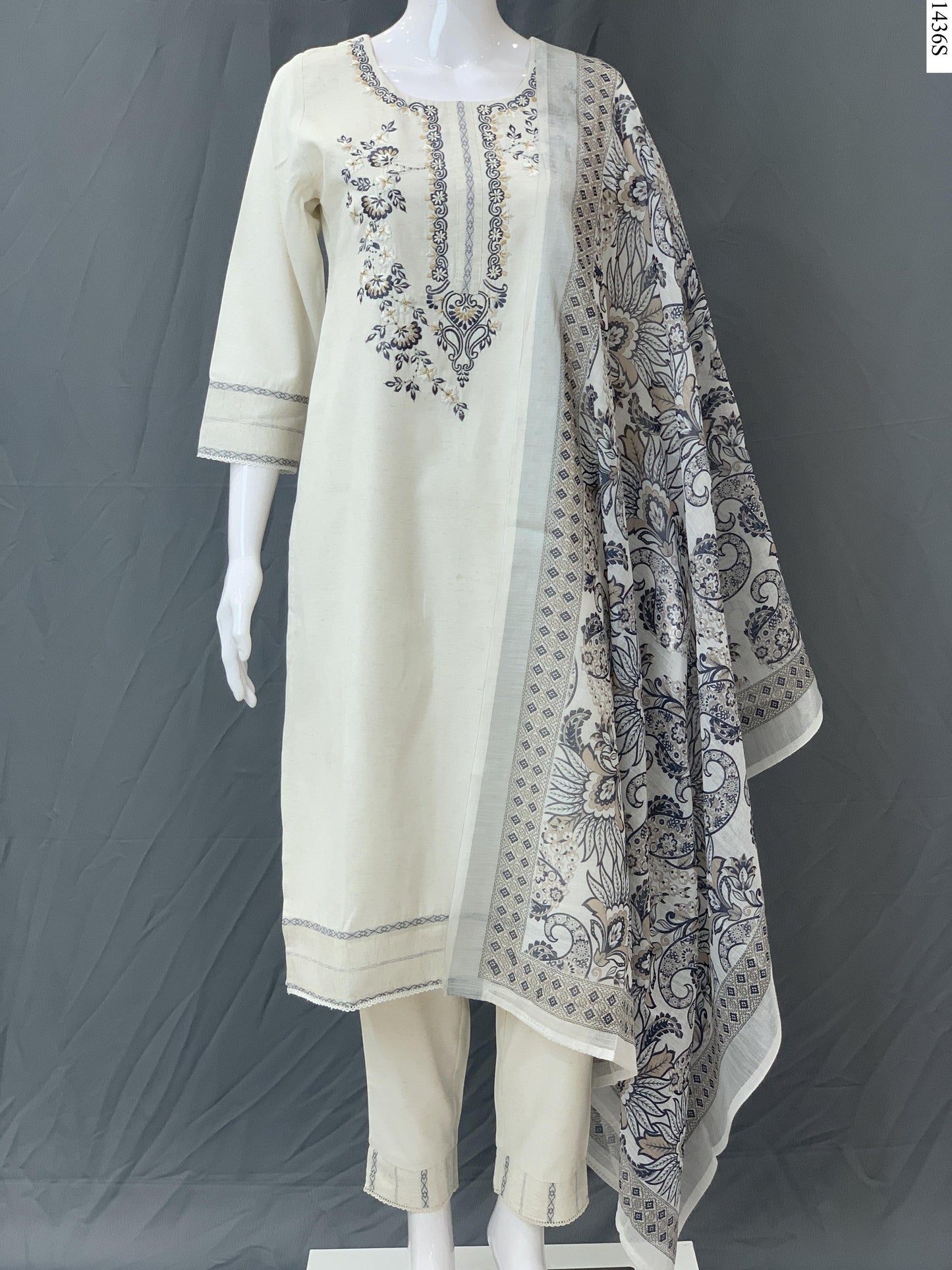 3Pcs Suit - SKD1858 HL W