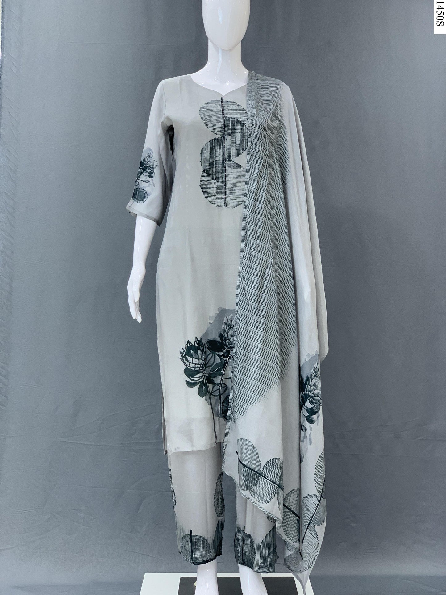 3Pcs Suit - 2041 JAL GY