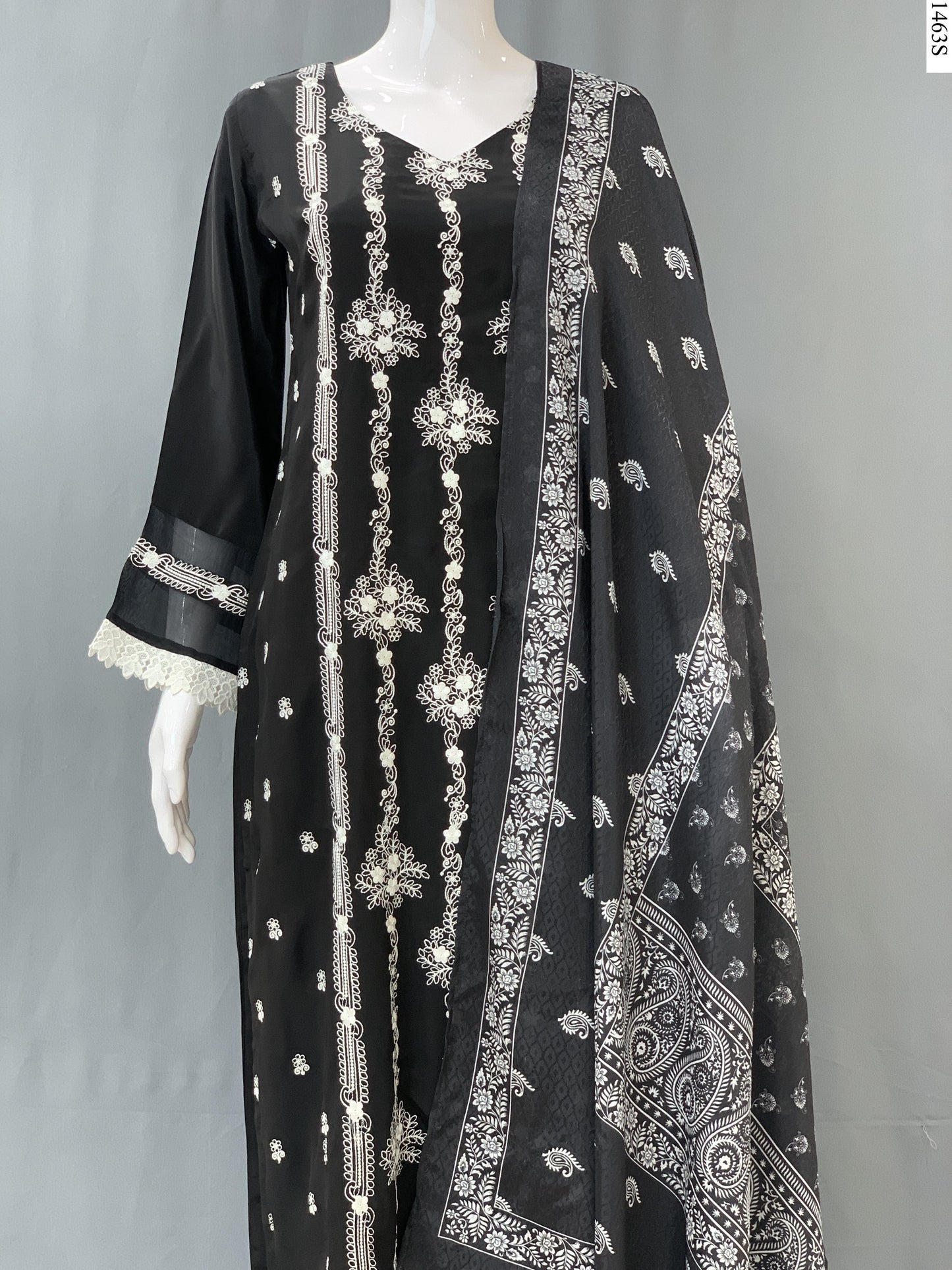 3Pcs Suit - 3655 NY BK