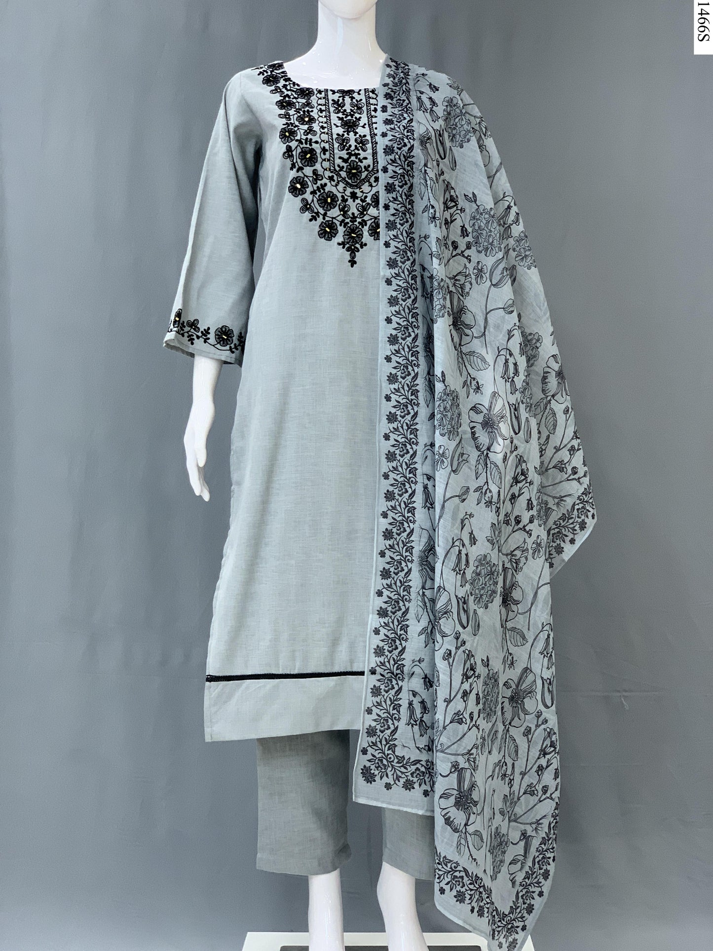 3Pcs Suit - 3607 NY GY